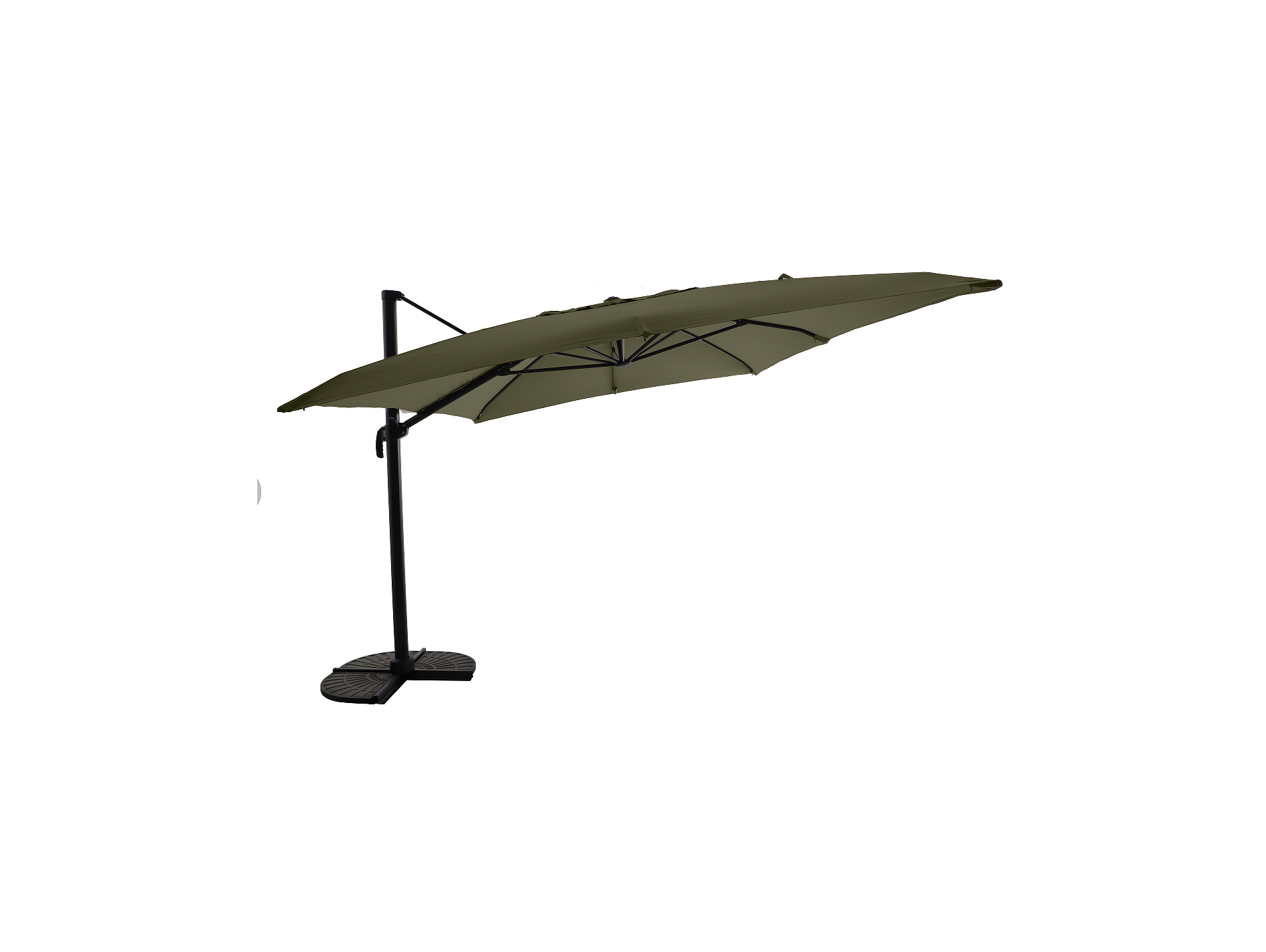 Parasol déporté MWH 3x3m vert chiné