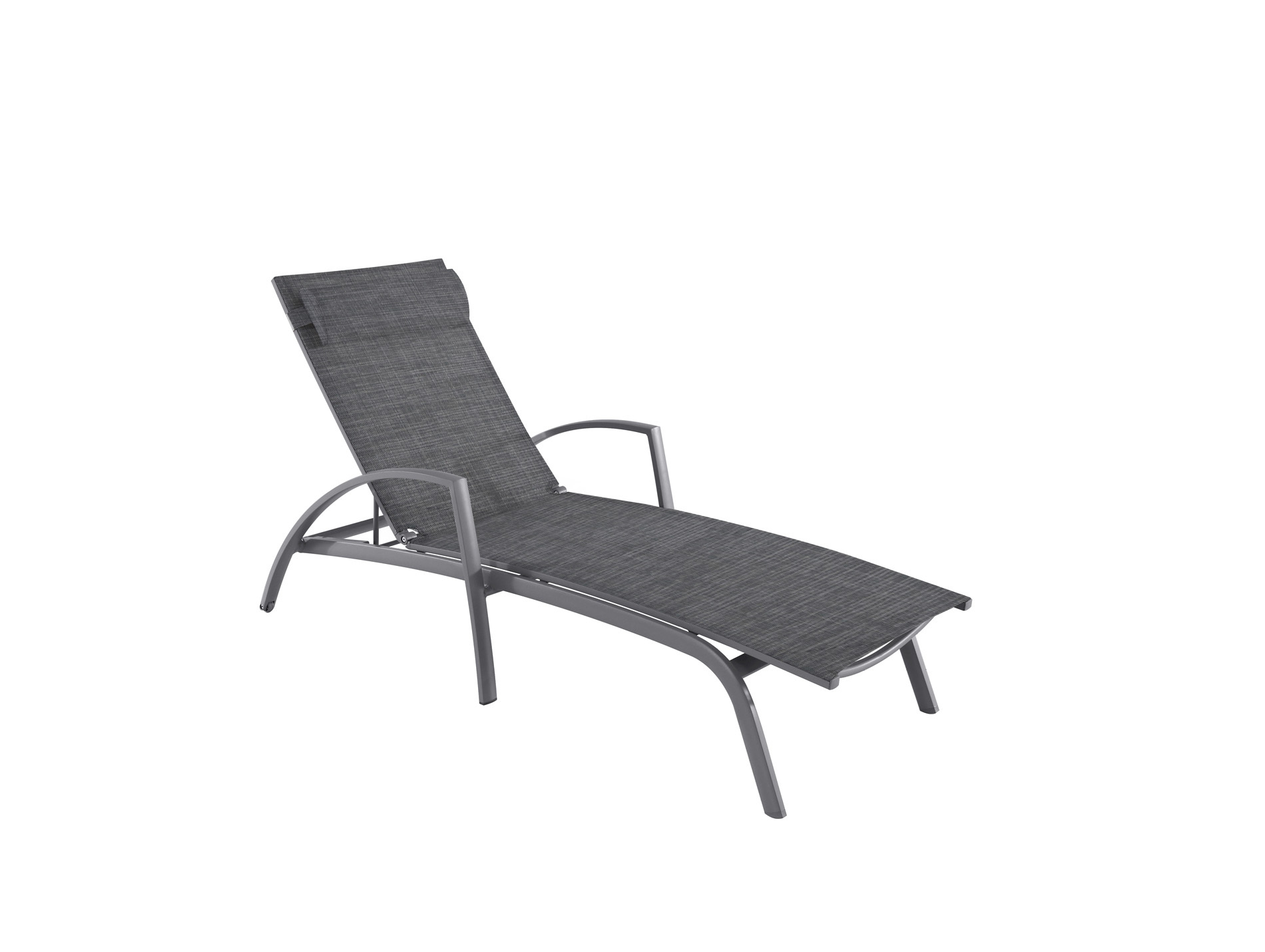 Bain de soleil aluminium MWH Ascona gris chiné