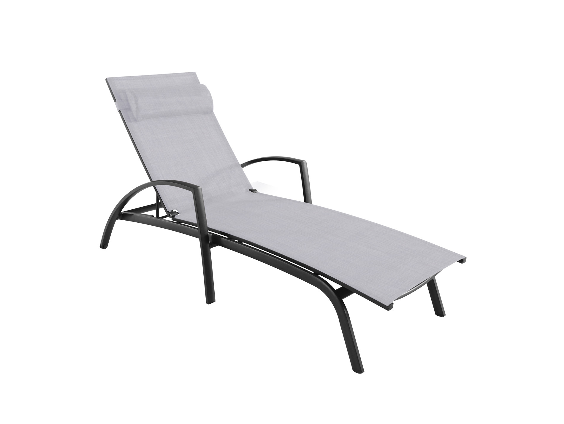 Bain de soleil aluminium MWH Ascona gris clair
