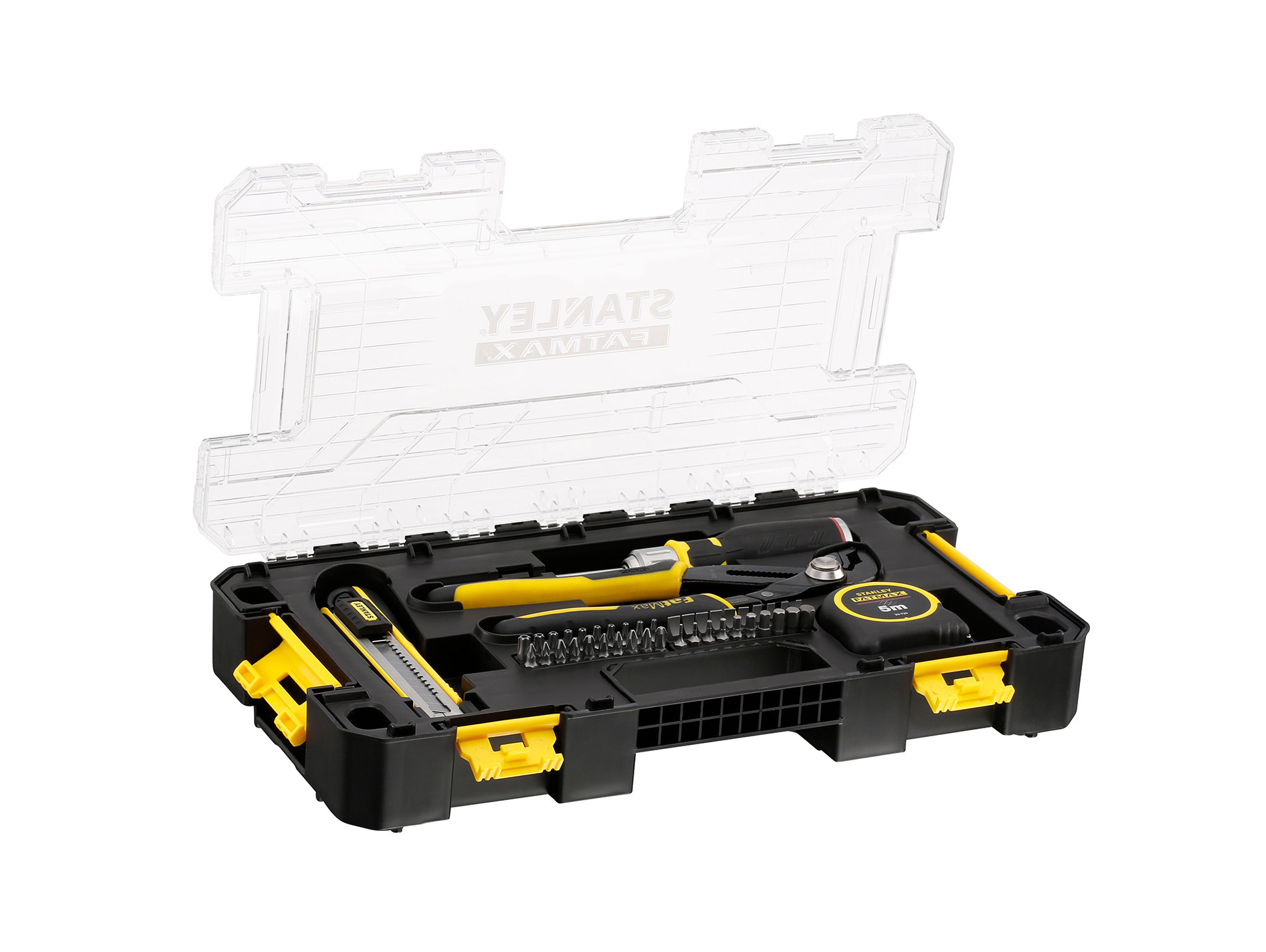 Coffret outils mixtes STANLEY Stackbox Fatmax 44 pièces