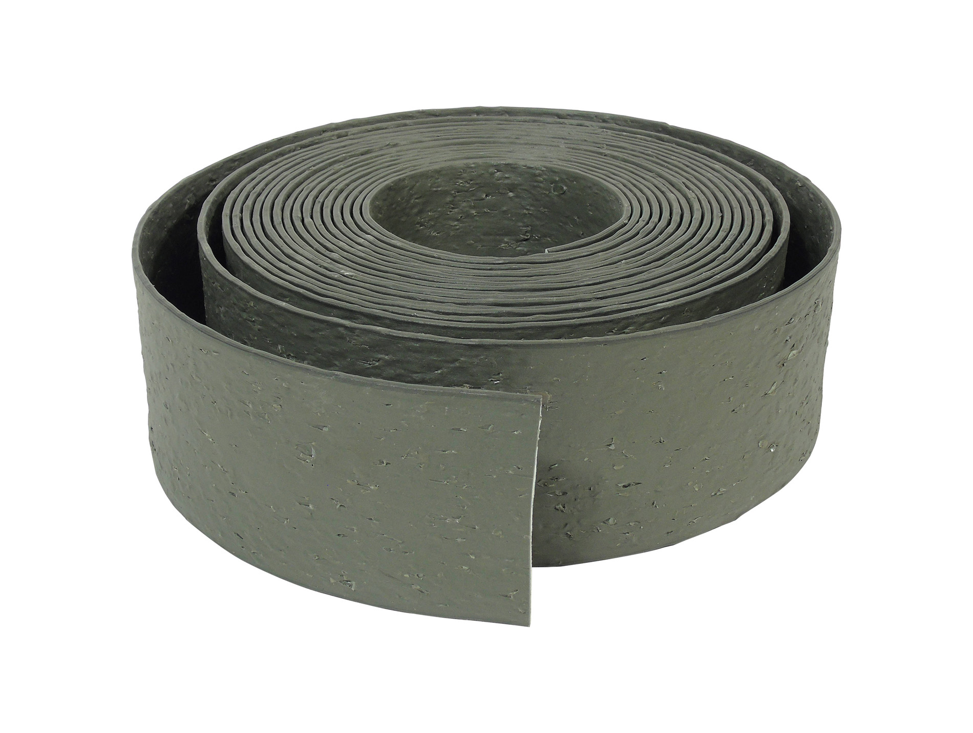 Bordure de jardin Borderfix en PE L.120 x h.12cm gris texturé