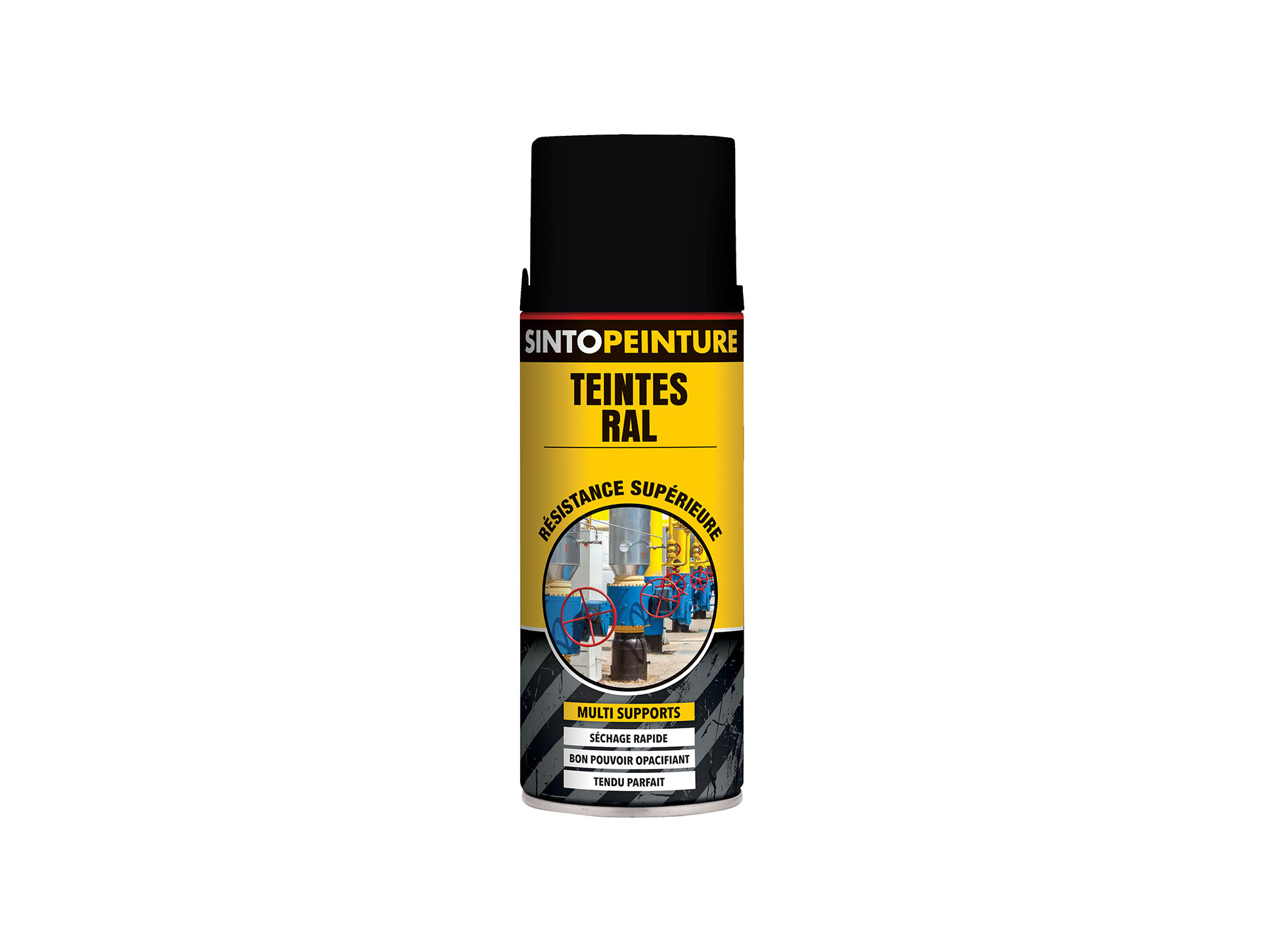 Peinture de décoration SINTO Noir Satiné 400ml