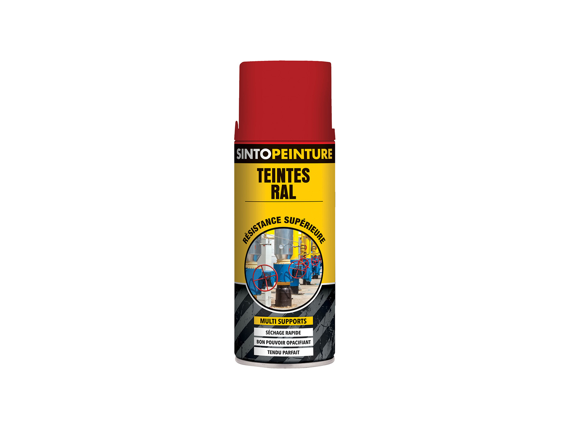 Peinture de décoration SINTO Rouge feu brillant 400ml