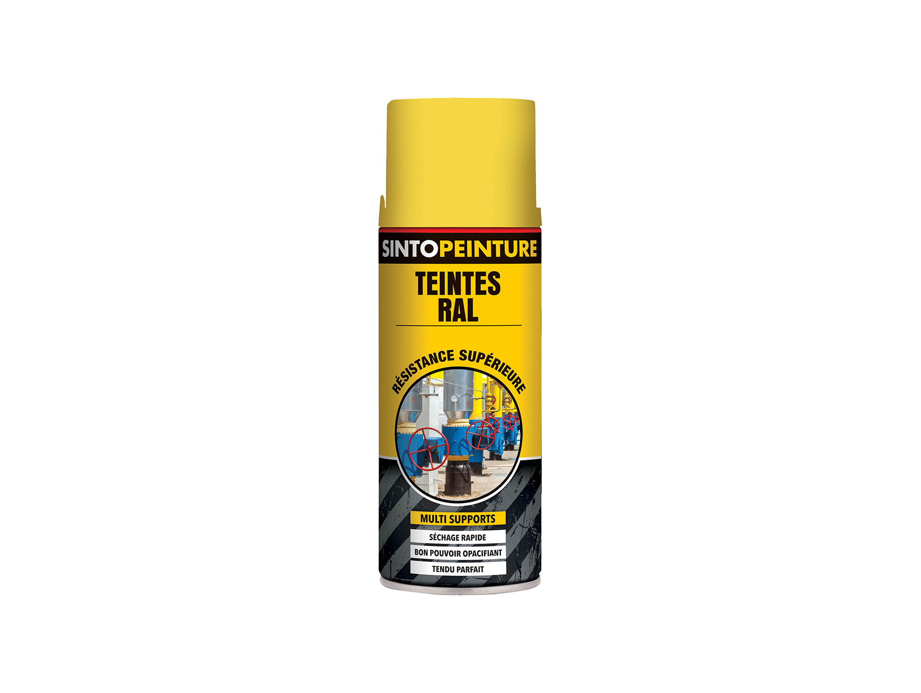 Peinture aérosol pro SINTO Jaune brillant RAL 1018 400ml