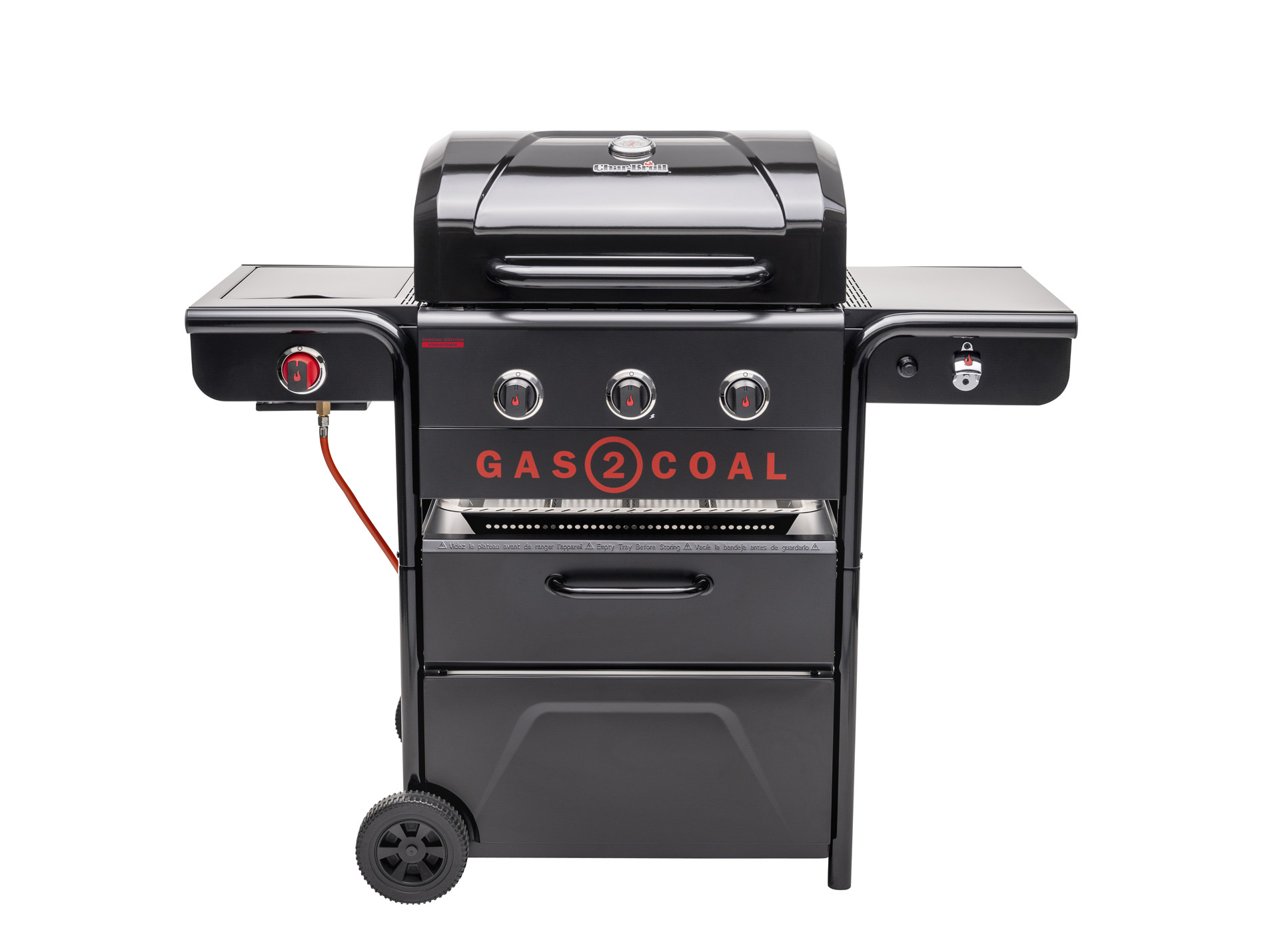 Barbecue hybride CHAR-BROIL Gas2Coal Edition Spécial 3