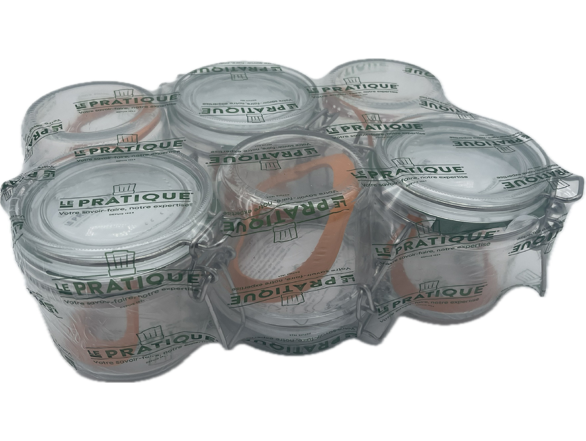 Bocaux à armature LE PRATIQUE Ø85mm 350g x6