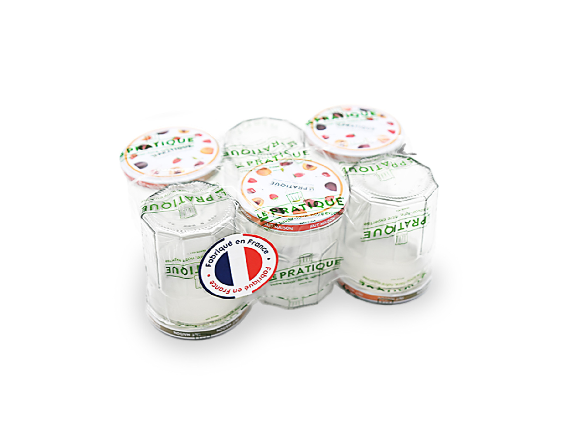 Pots de confiture LE PRATIQUE Ø82mm 324ml x6
