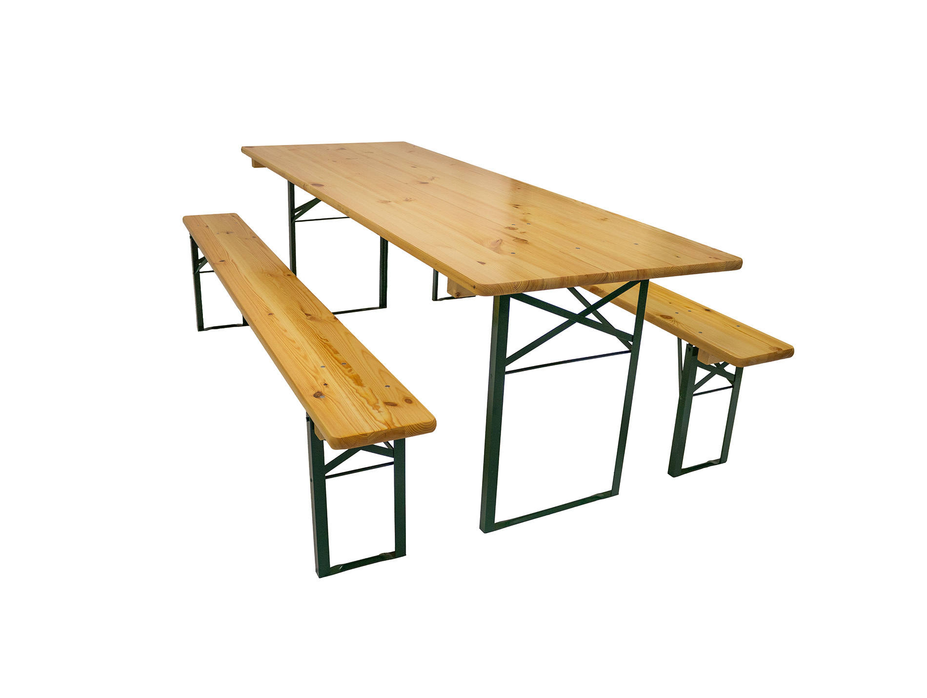 Ensemble de jardin Bavarois table et bancs en bois