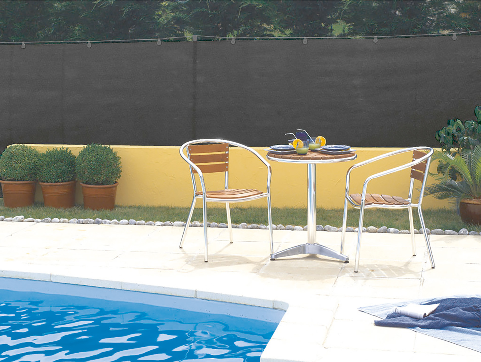 Natte brise vue Recynet plus NORTENE L.5 x h.1,5m noir