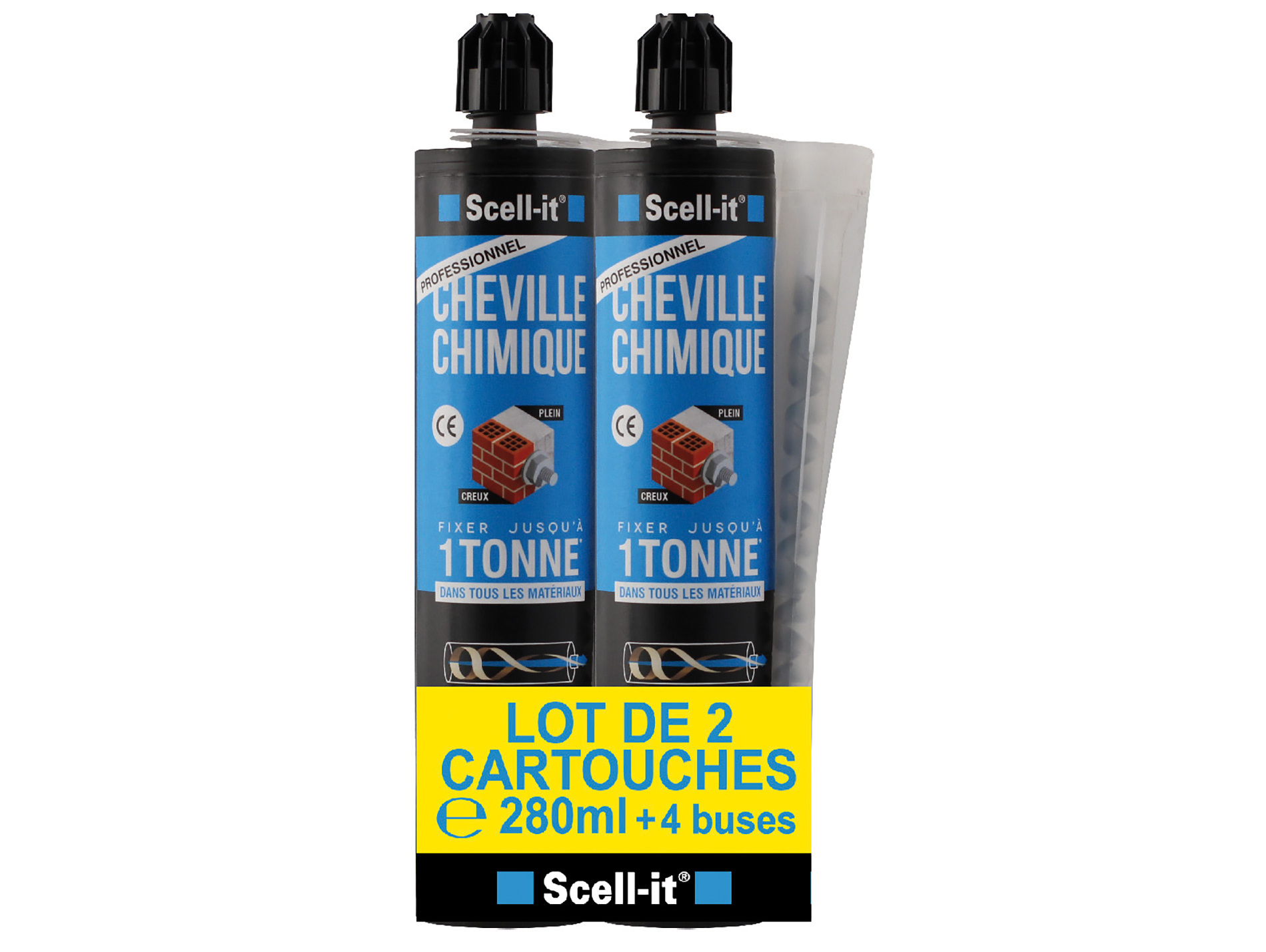 Cartouches scellement chimique SCELL-IT 280ml x2