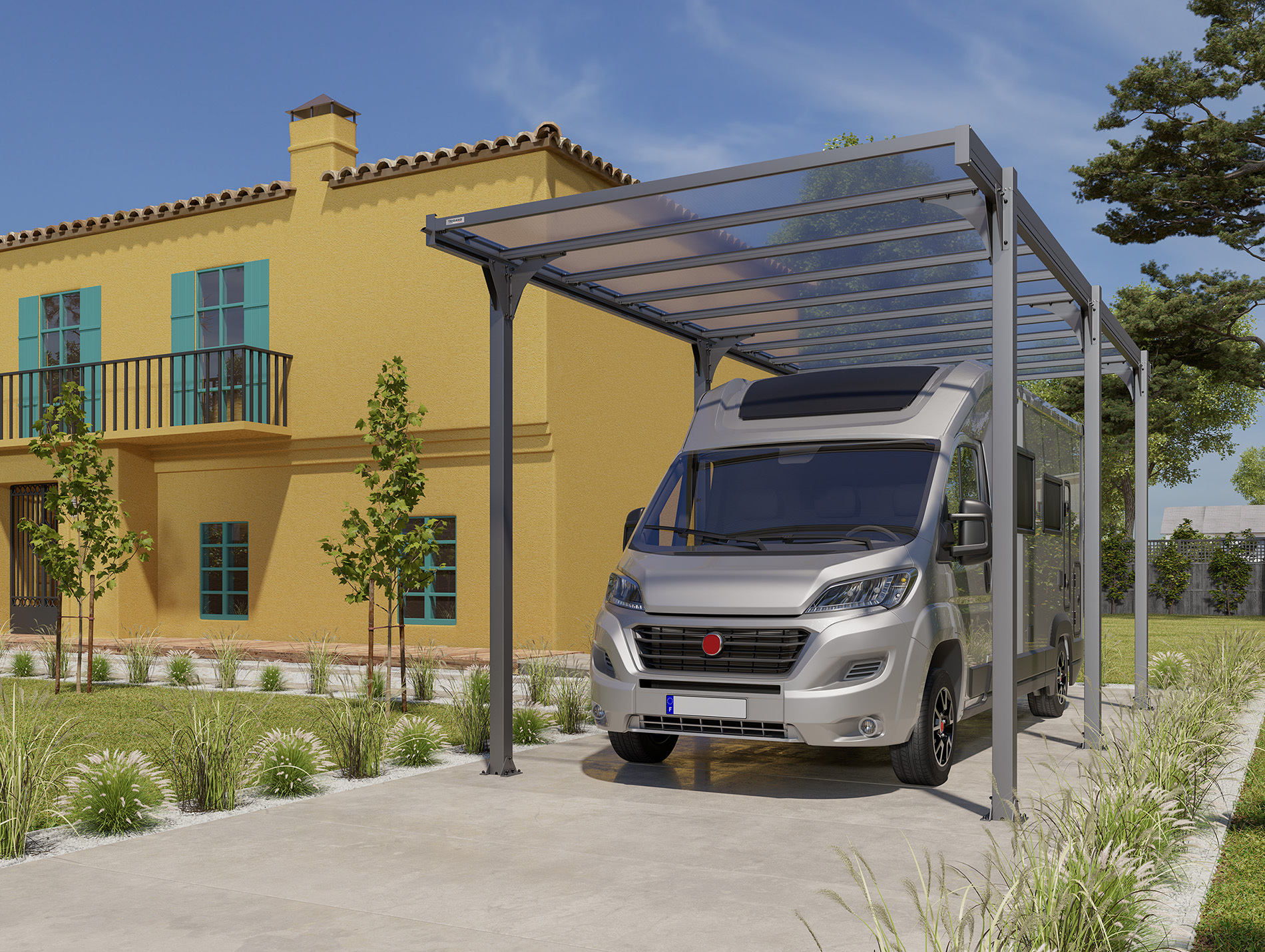 Carport aluminium TRIGANO Hegoa 22m²