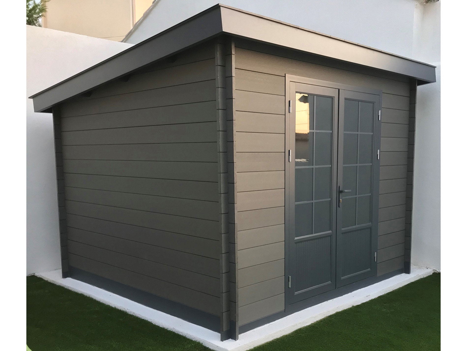 Abri jardin composite GREEN OUTSIDE 10.05m² gris
