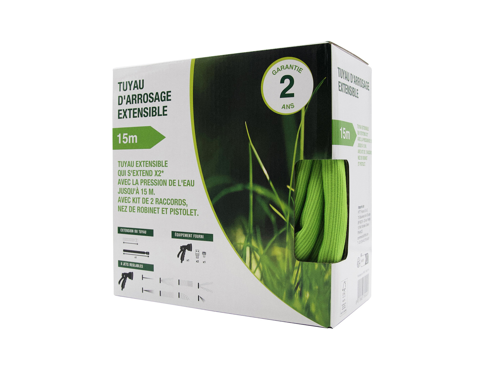 Tuyau d'arrosage extensible 15M