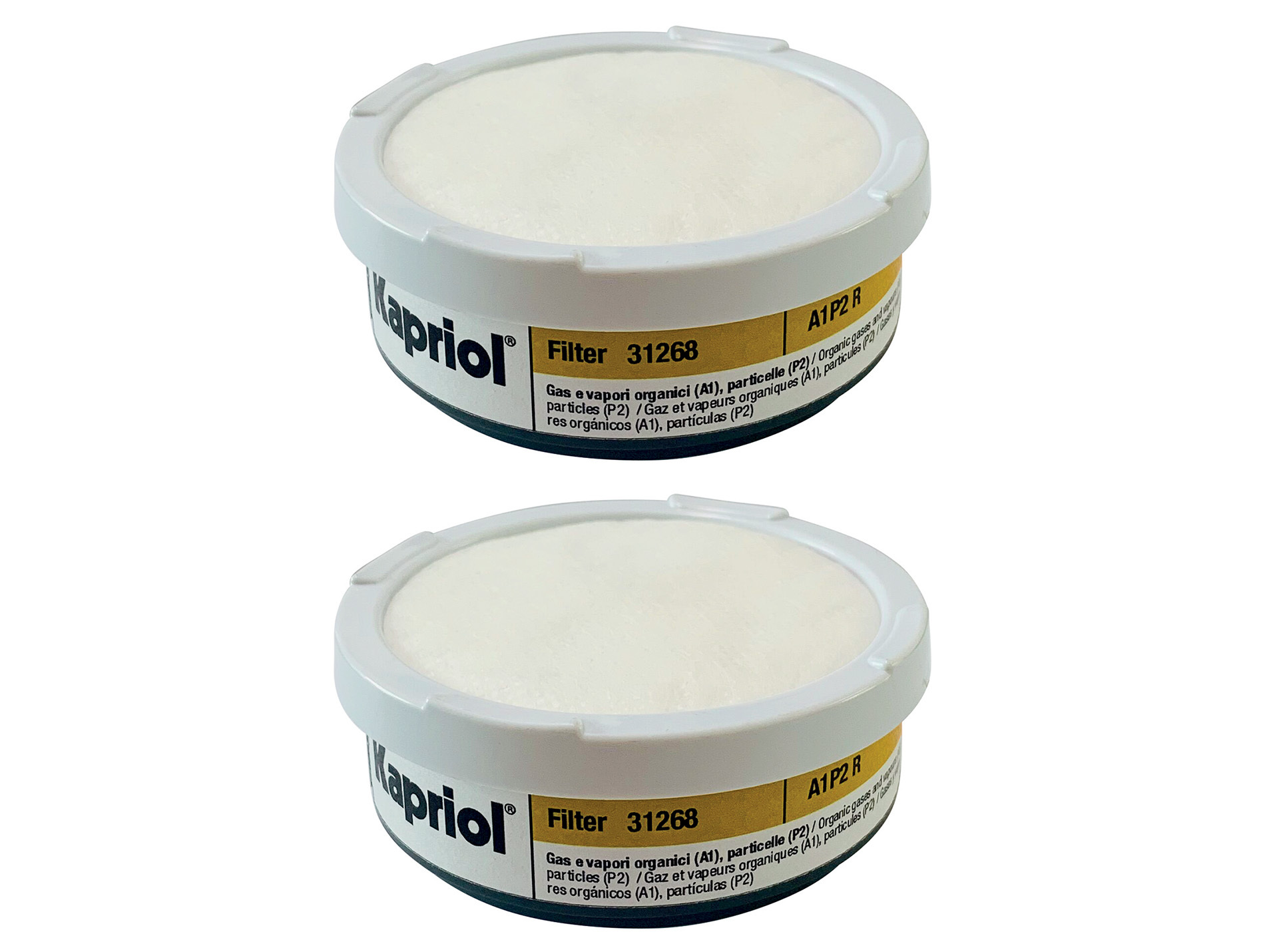 Filtres KAPRIOL A1P2 R pour demi-masque x2
