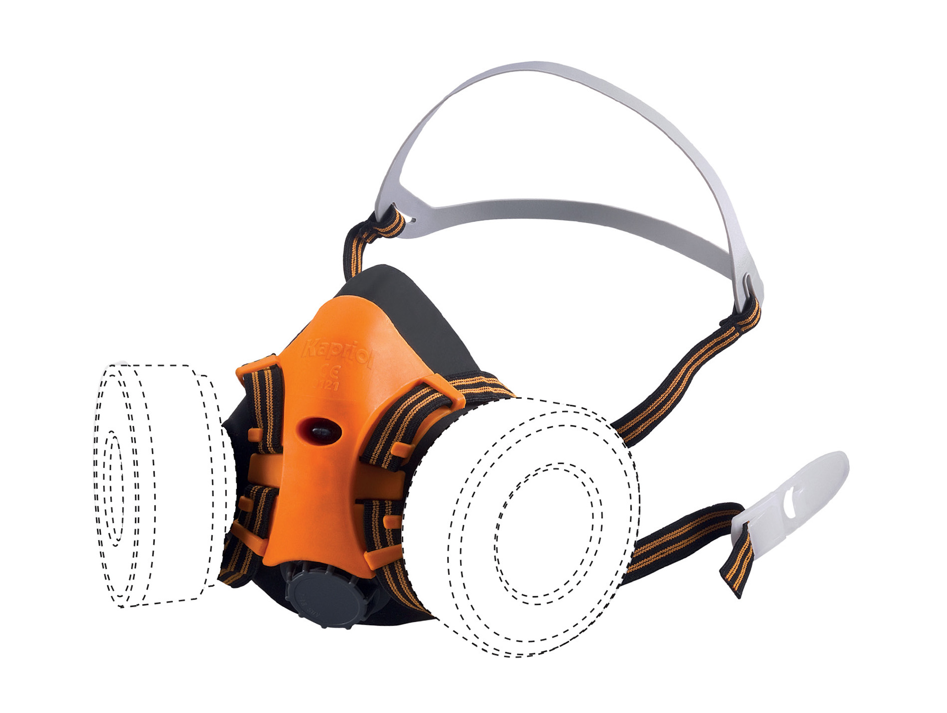 Demi-masque KAPRIOL Twin fly en silicone