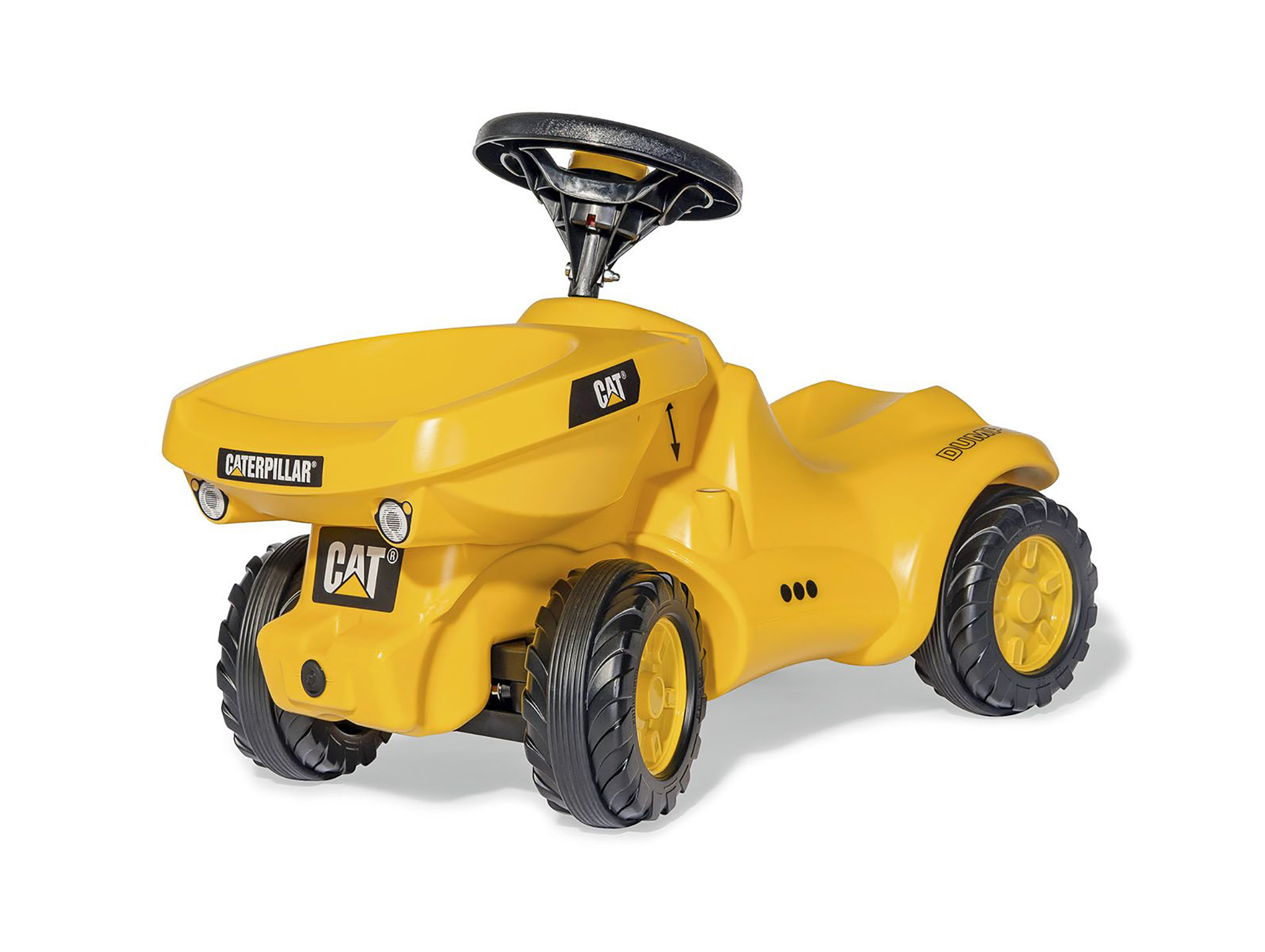 Tracteur porteur ROLLY TOYS Minitrac Dumper CAT jaune