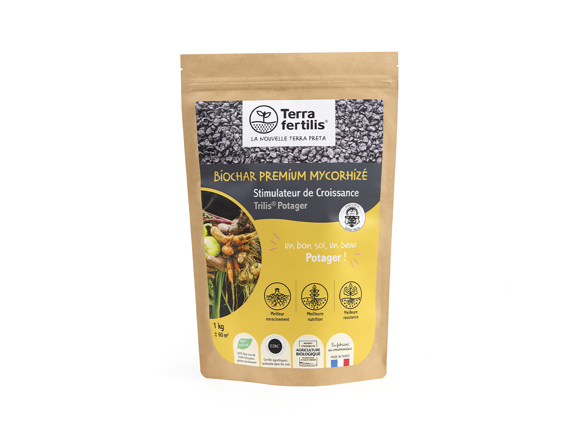 Biochar Potager 1kg