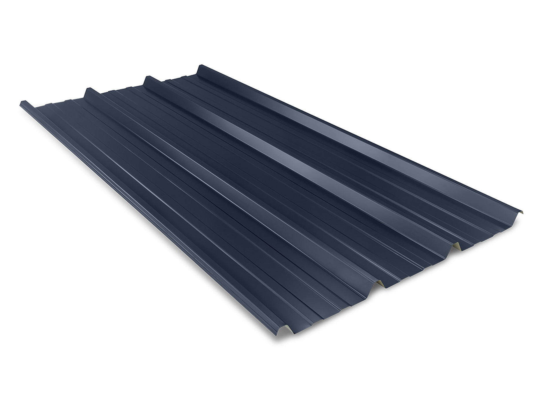Tôle acier BACACIER 0,63 mm nervurée RAL5008 2 ml