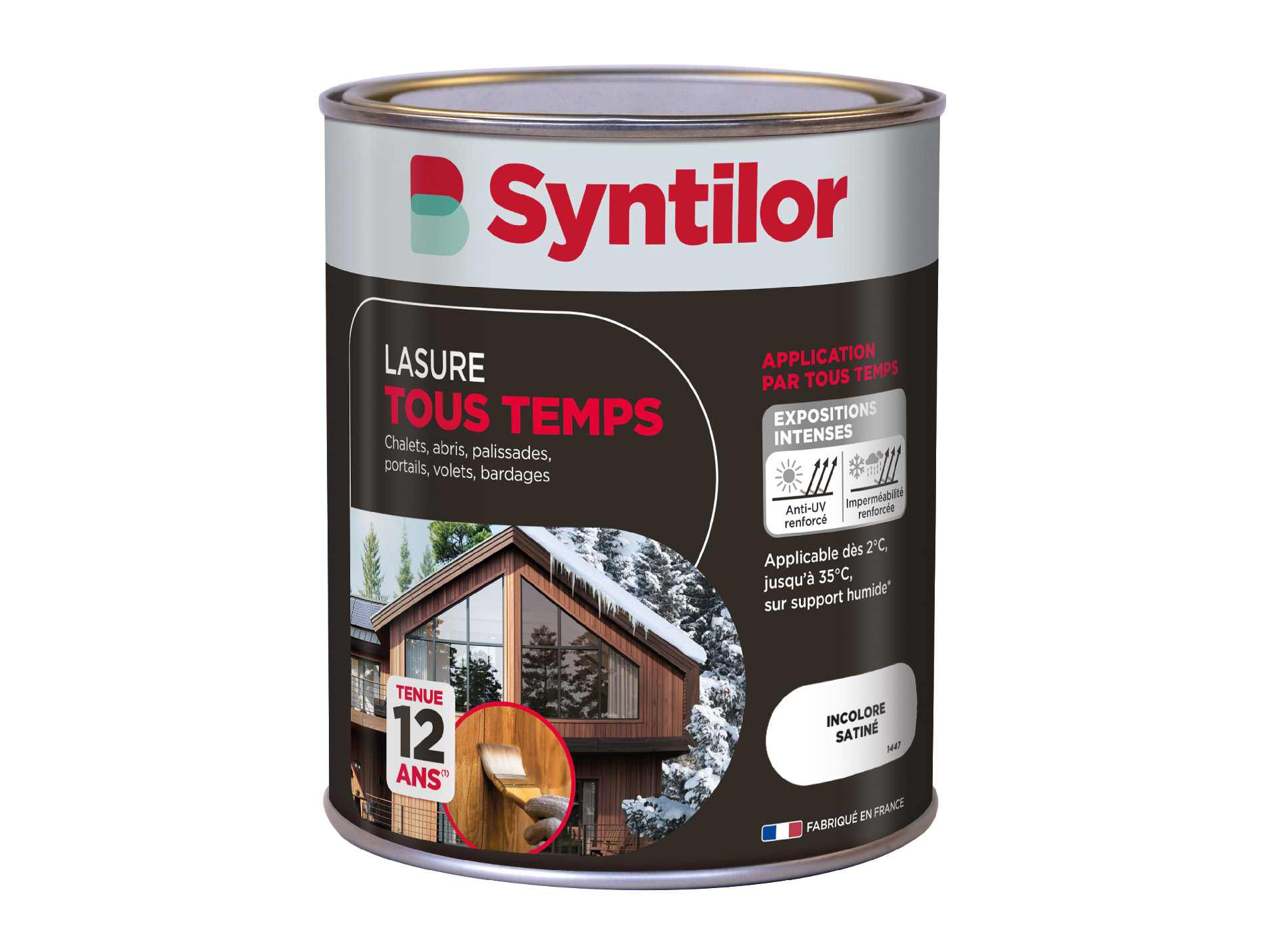 Lasure bois tout temps SYNTILOR incolore 1L