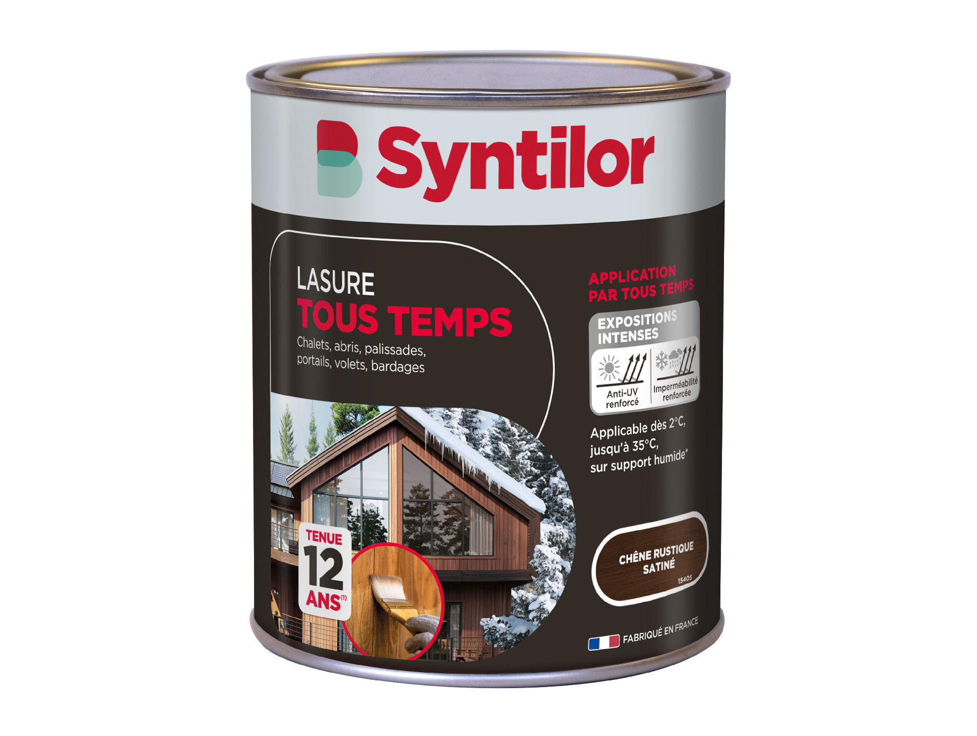 Lasure bois tout temps SYNTILOR chêne rustique 1L