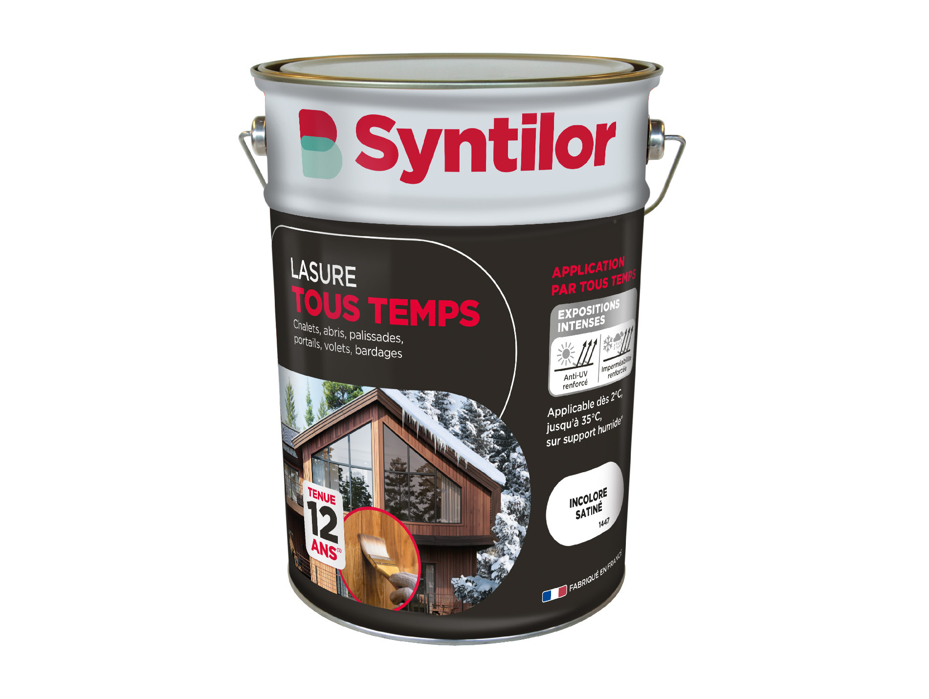 Lasure bois tout temps SYNTILOR incolore 5L