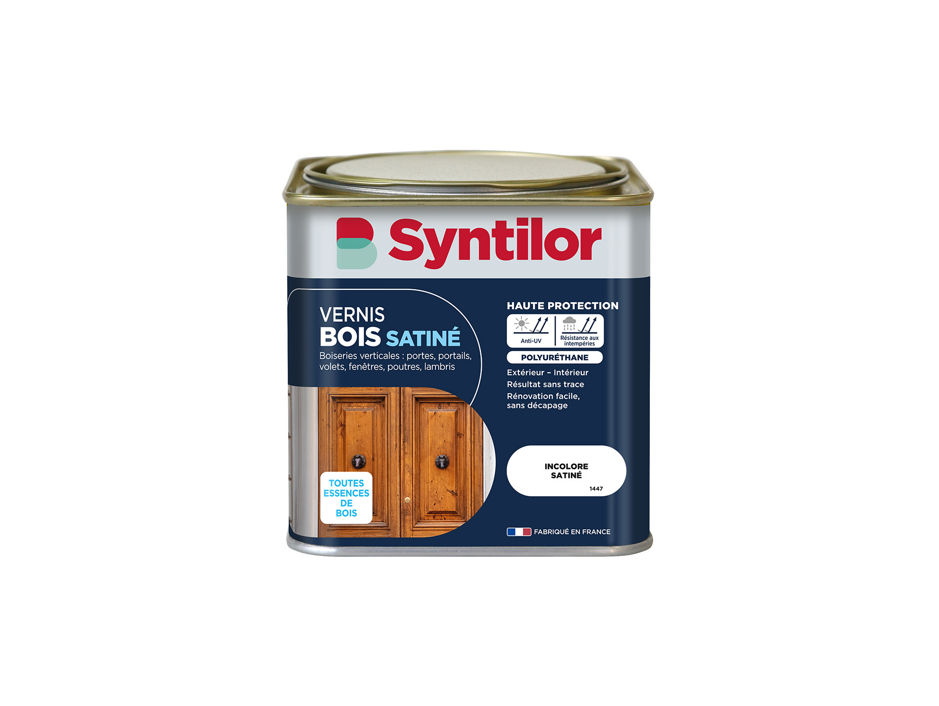 Vernis bois extérieur SYNTILOR incolore satiné 0,5L