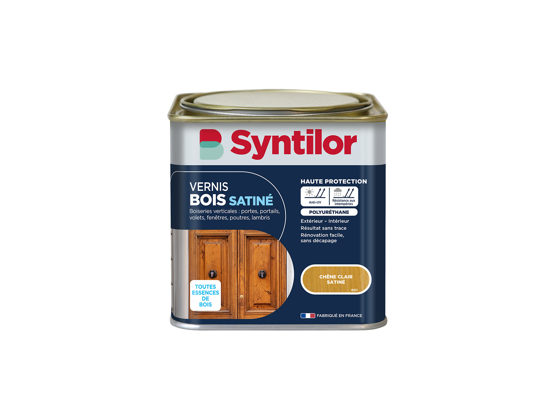 Vernis bois extérieur SYNTILOR chêne clair satiné 0,5L