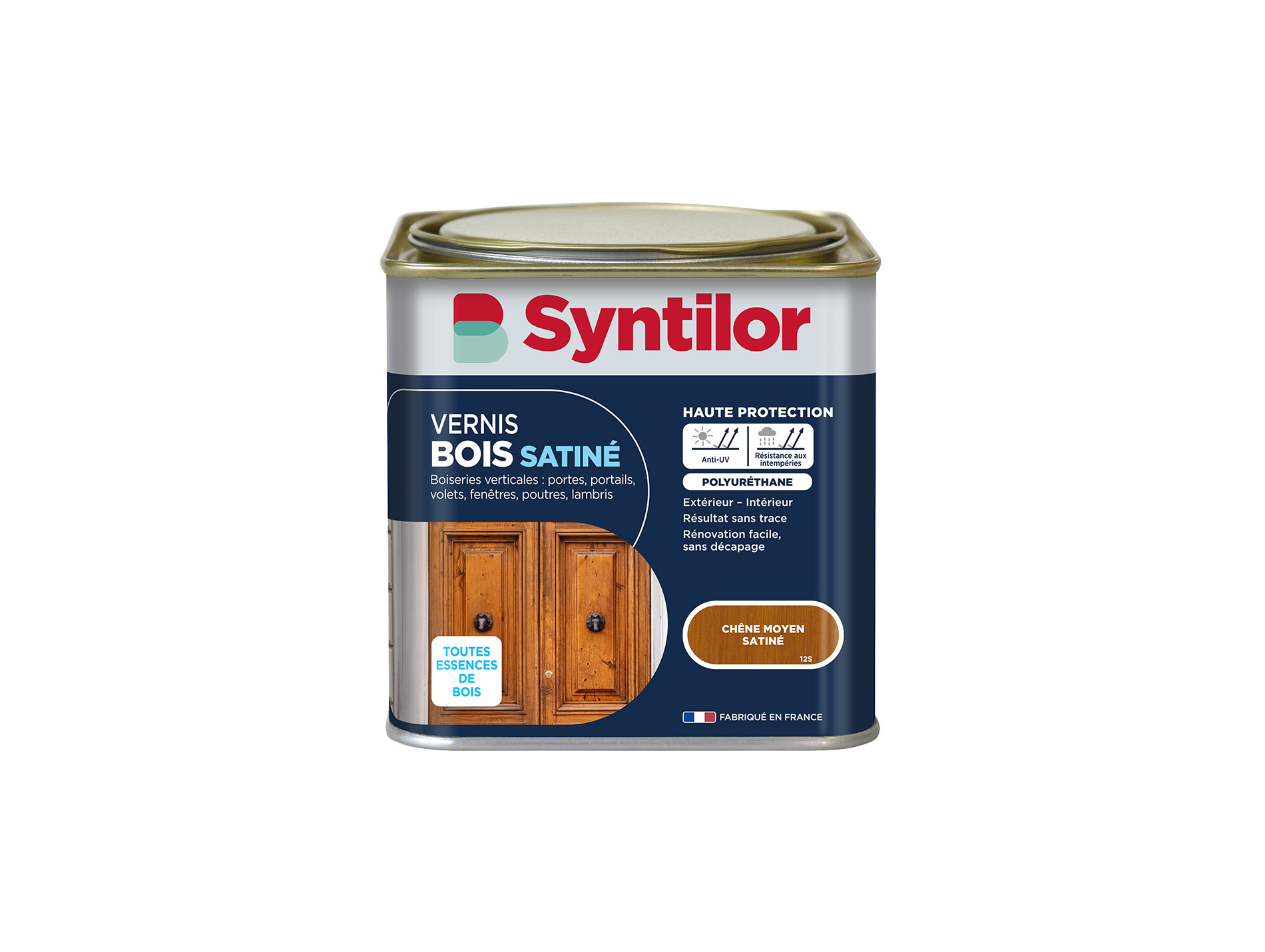 Vernis bois extérieur SYNTILOR chêne moyen satiné 0,5L