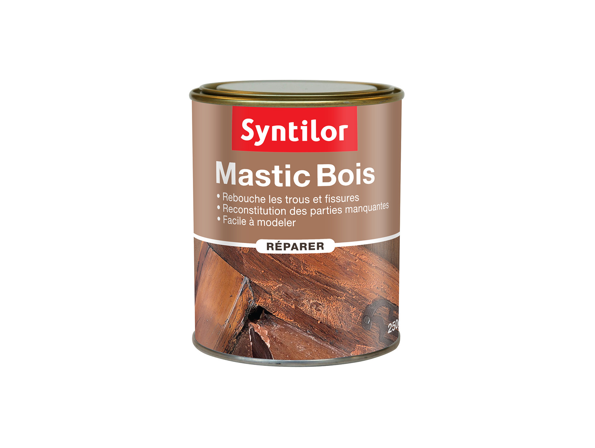 Mastic pour bois avec teinte bois clair SYNTILOR 250g