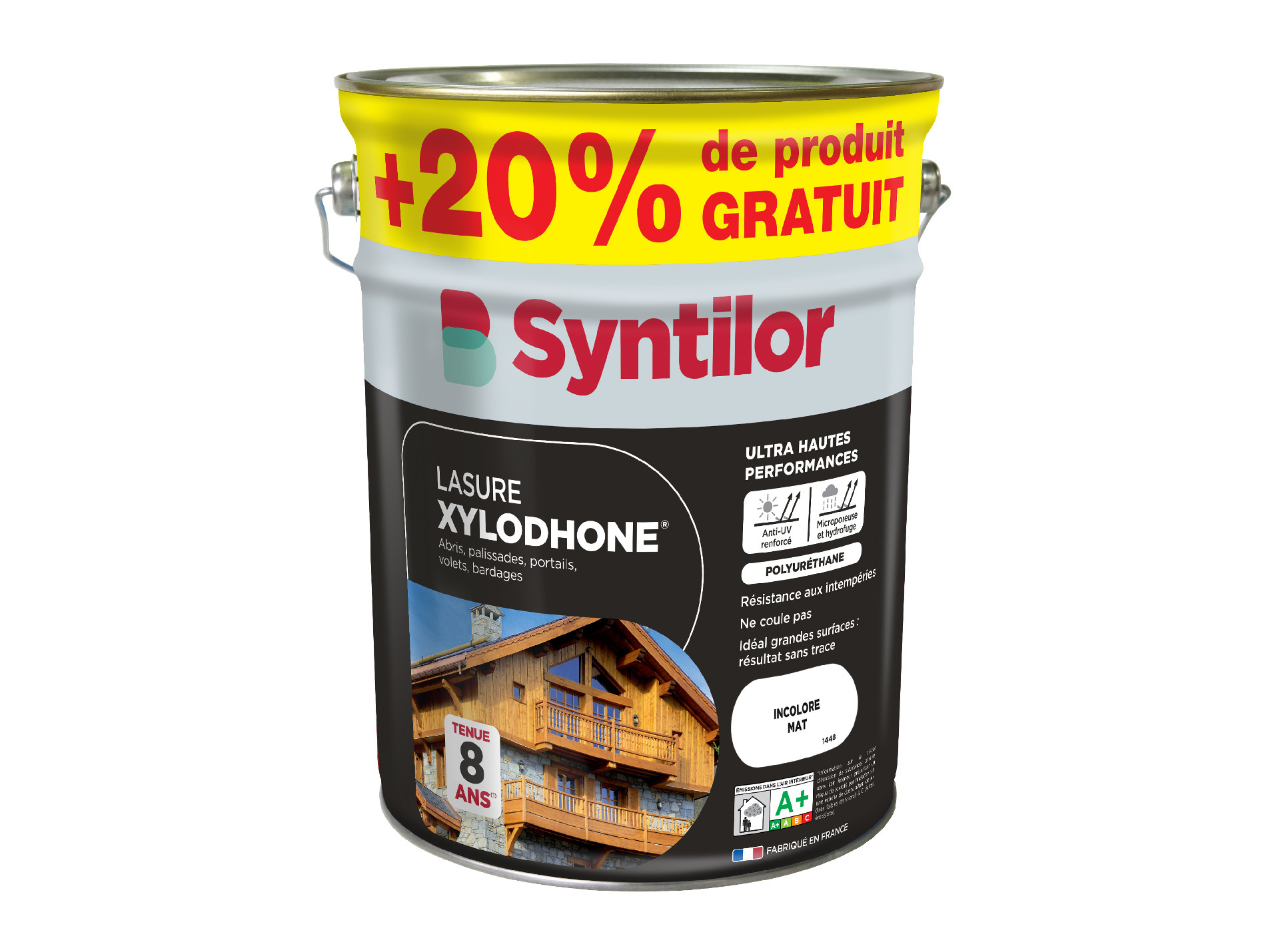 Lasure SYNTILOR Xylodhone mat incolore 5L + 20% OFFERT