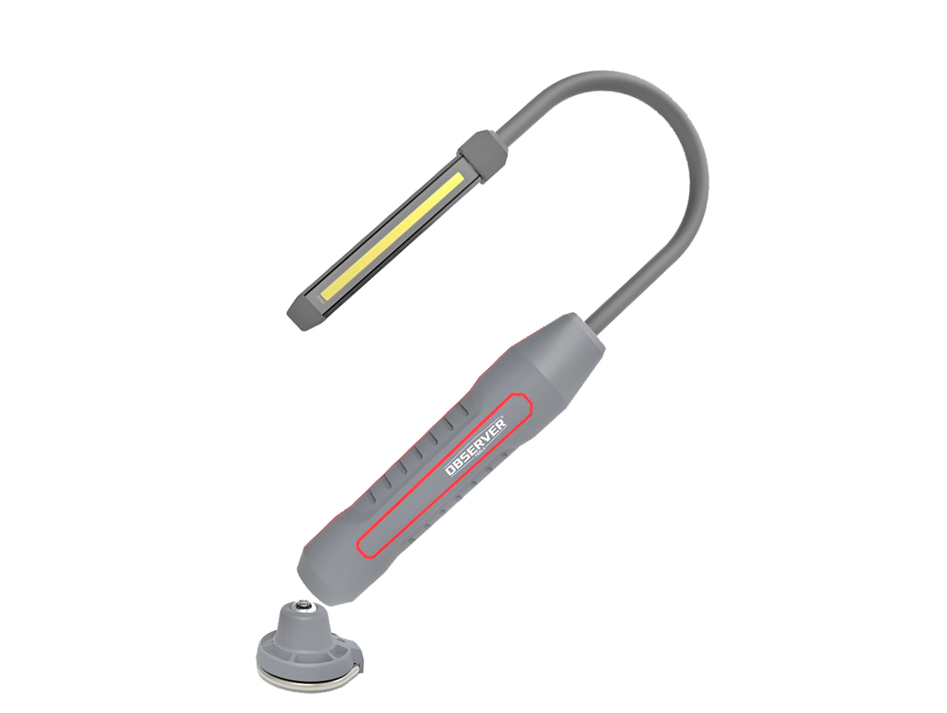 Lampe d'inspection Led OBSERVER TOOLS slim rechargeable 600lm