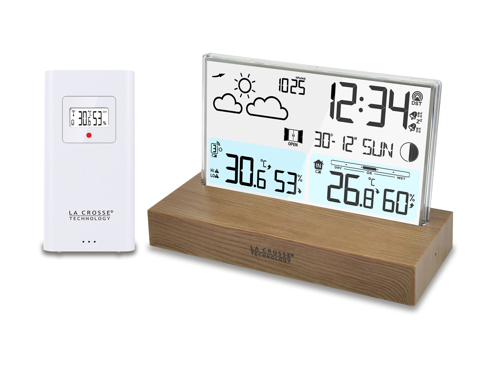 Station-météo LA CROSSE TECHNOLOGIE bois
