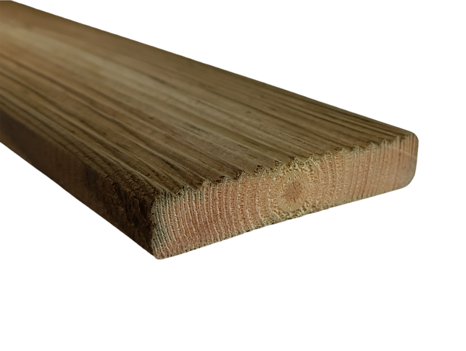 Lame de terrasse bois épicéa 19x95mm L.240cm classe 3 vert