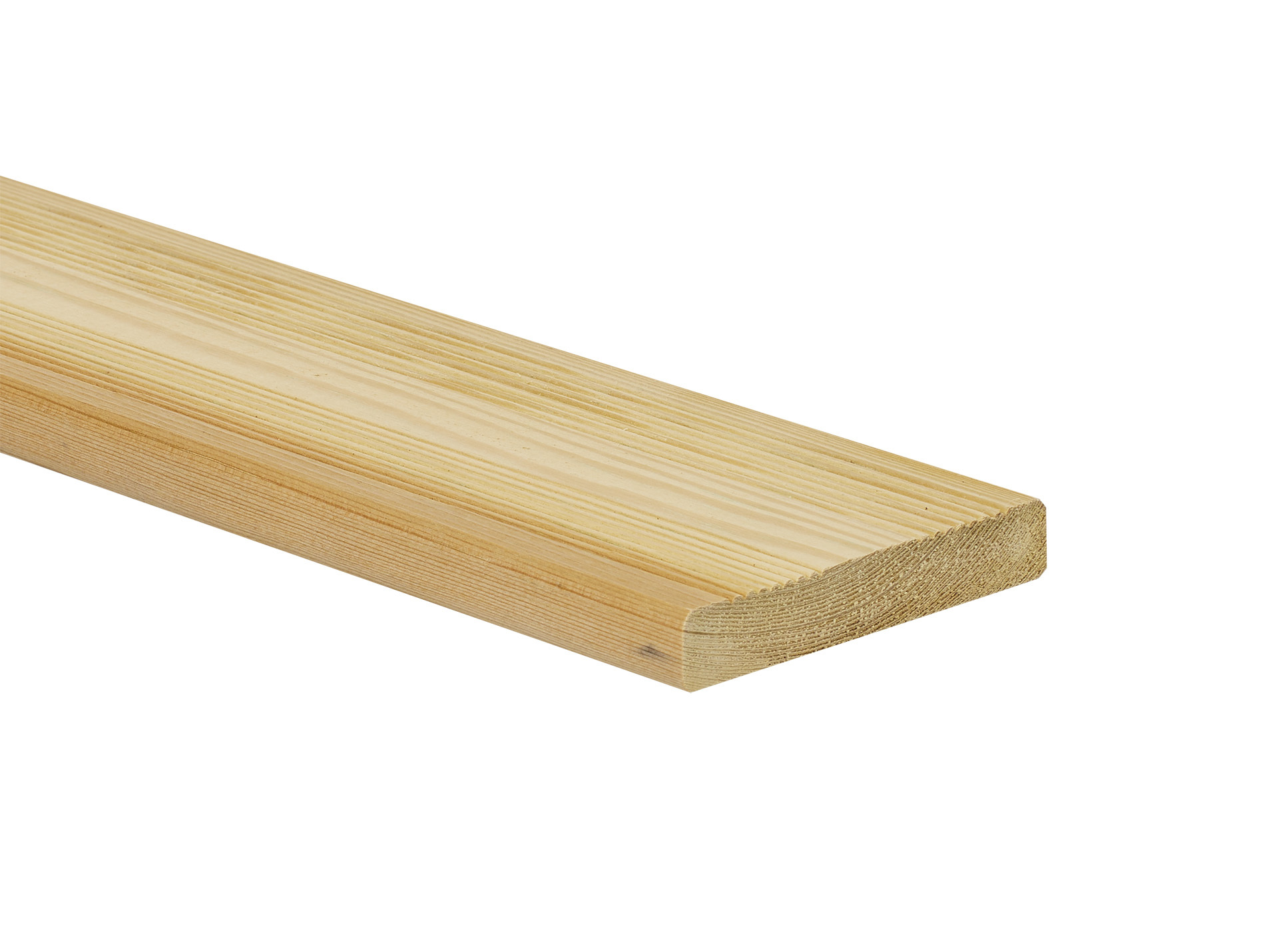 Lame de terrasse bois pin 21x120mm L.240cm classe 4 vert