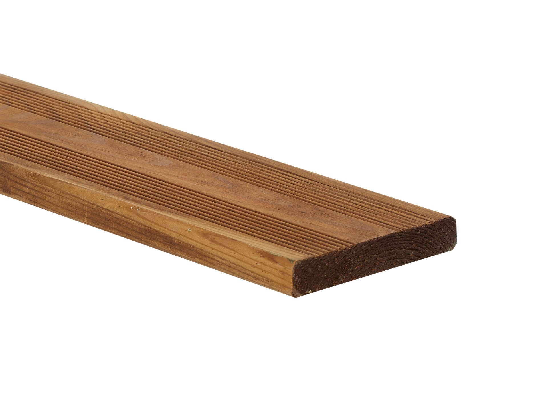 Lame de terrasse bois pin 21x120mm L.240cm classe 4 marron