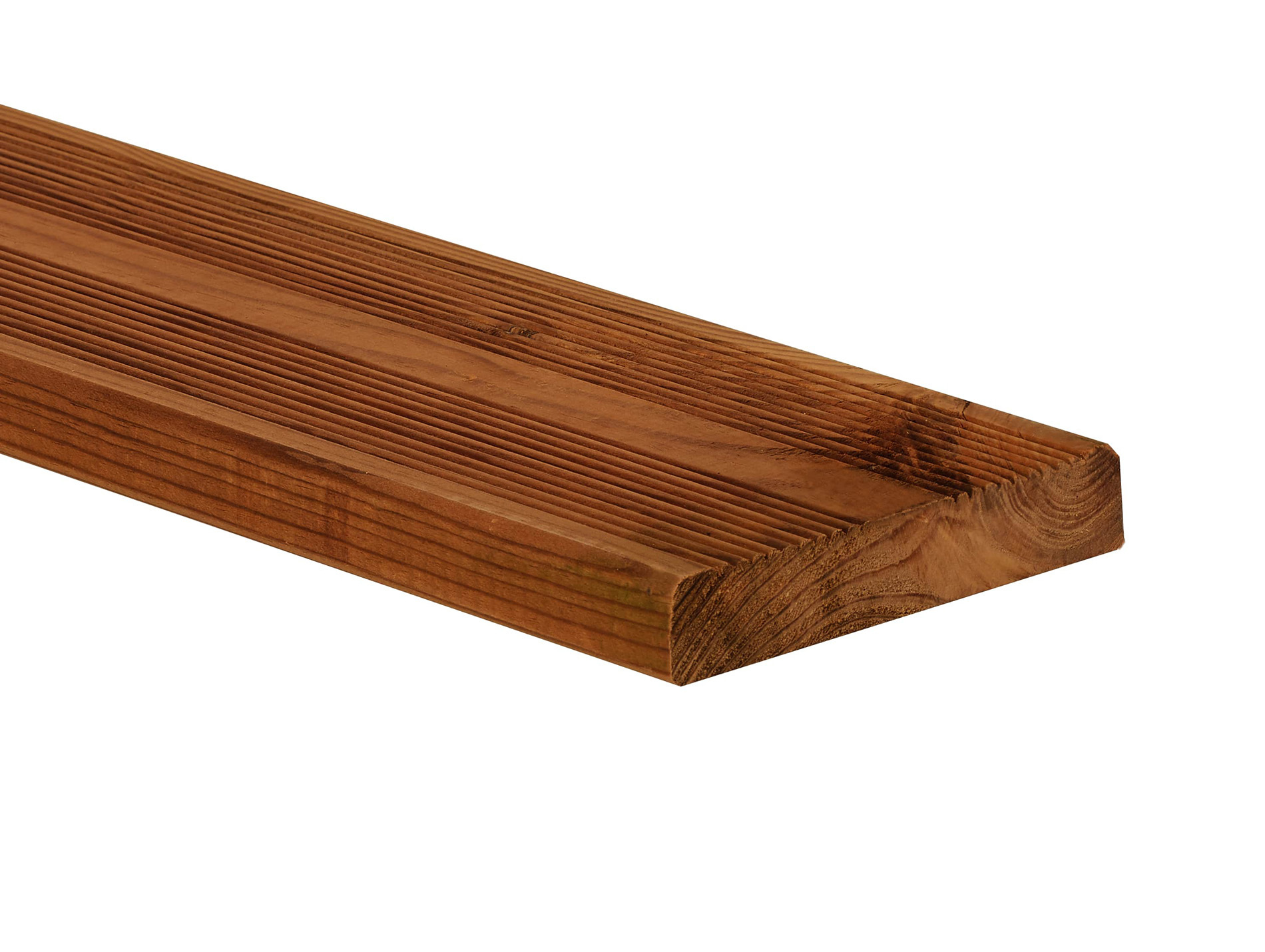 Lame de terrasse bois pin 27x145mm L.240cm classe 4 marron