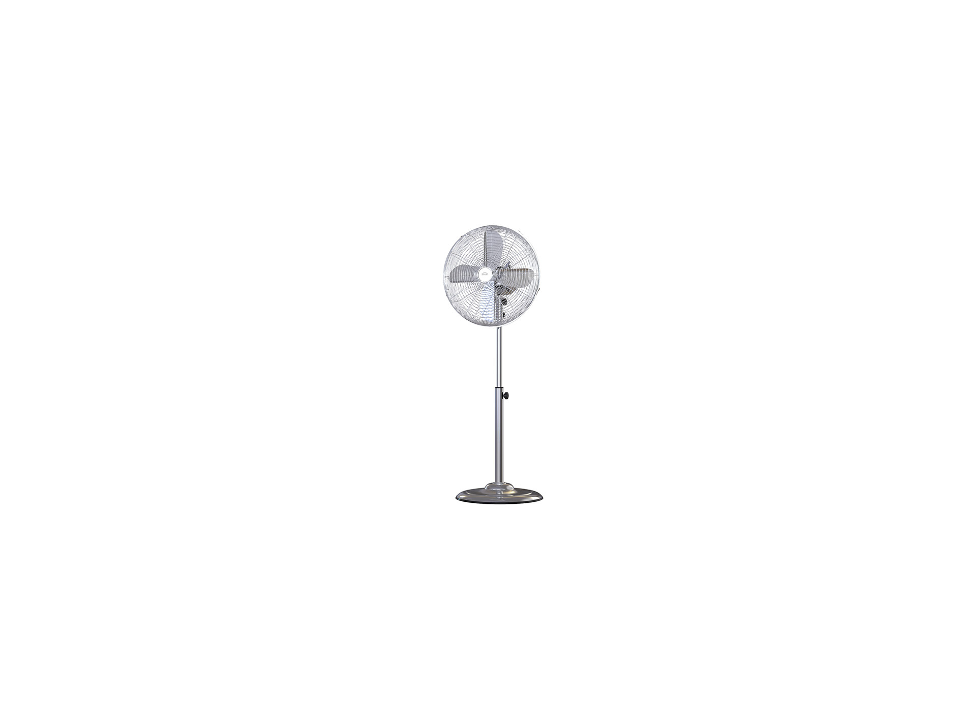 Ventilateur sur pied chrome 40cm