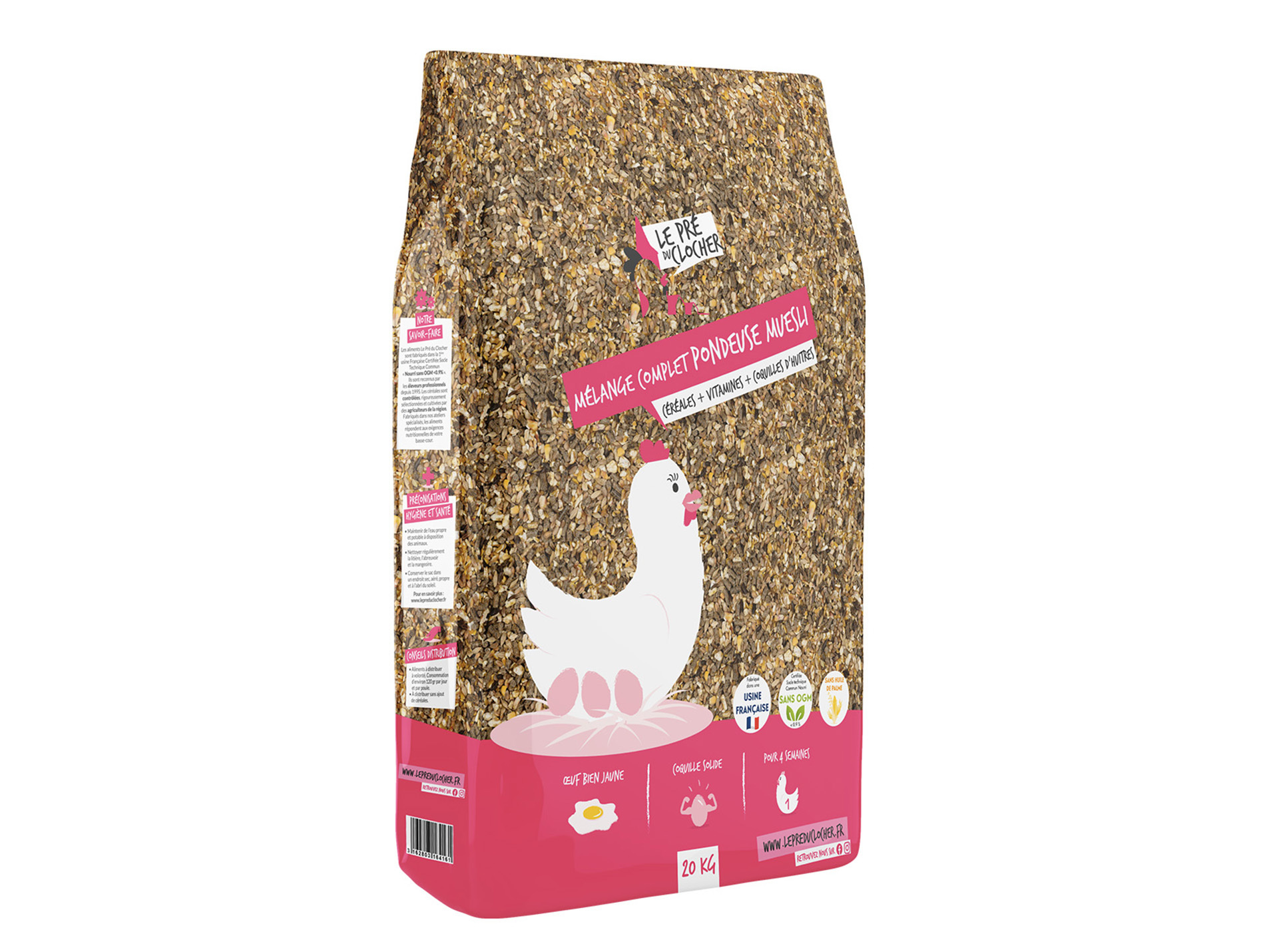 Mélange pondeuse muesli LE PRE DU CLOCHER 20kg