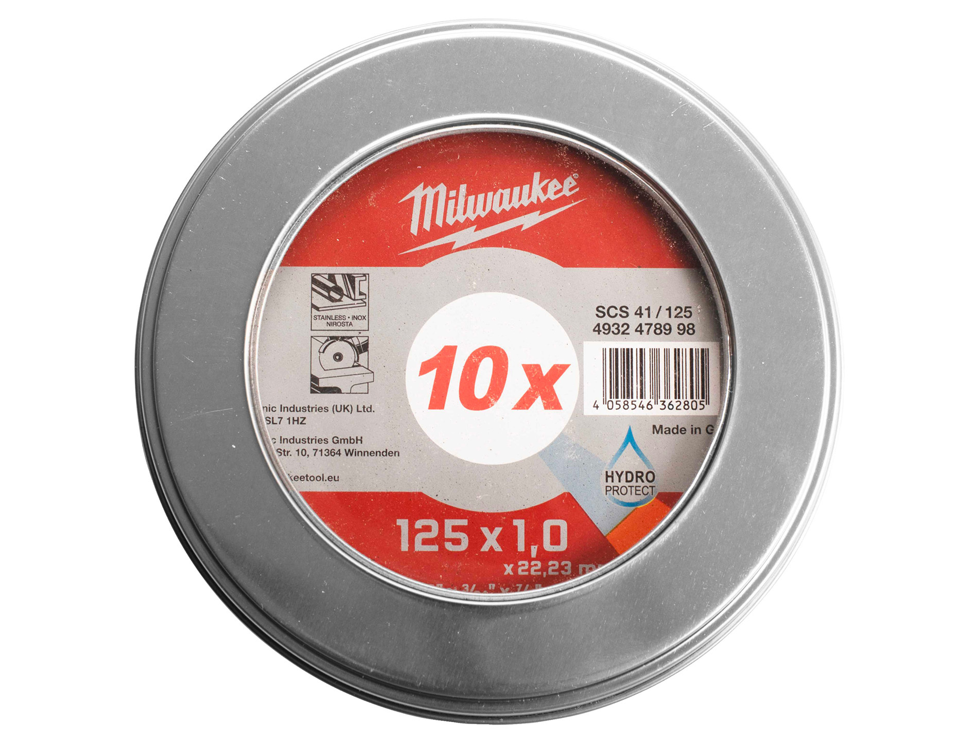 Disque à tronçonner pour métaux MILWAUKEE Ø125mm x10