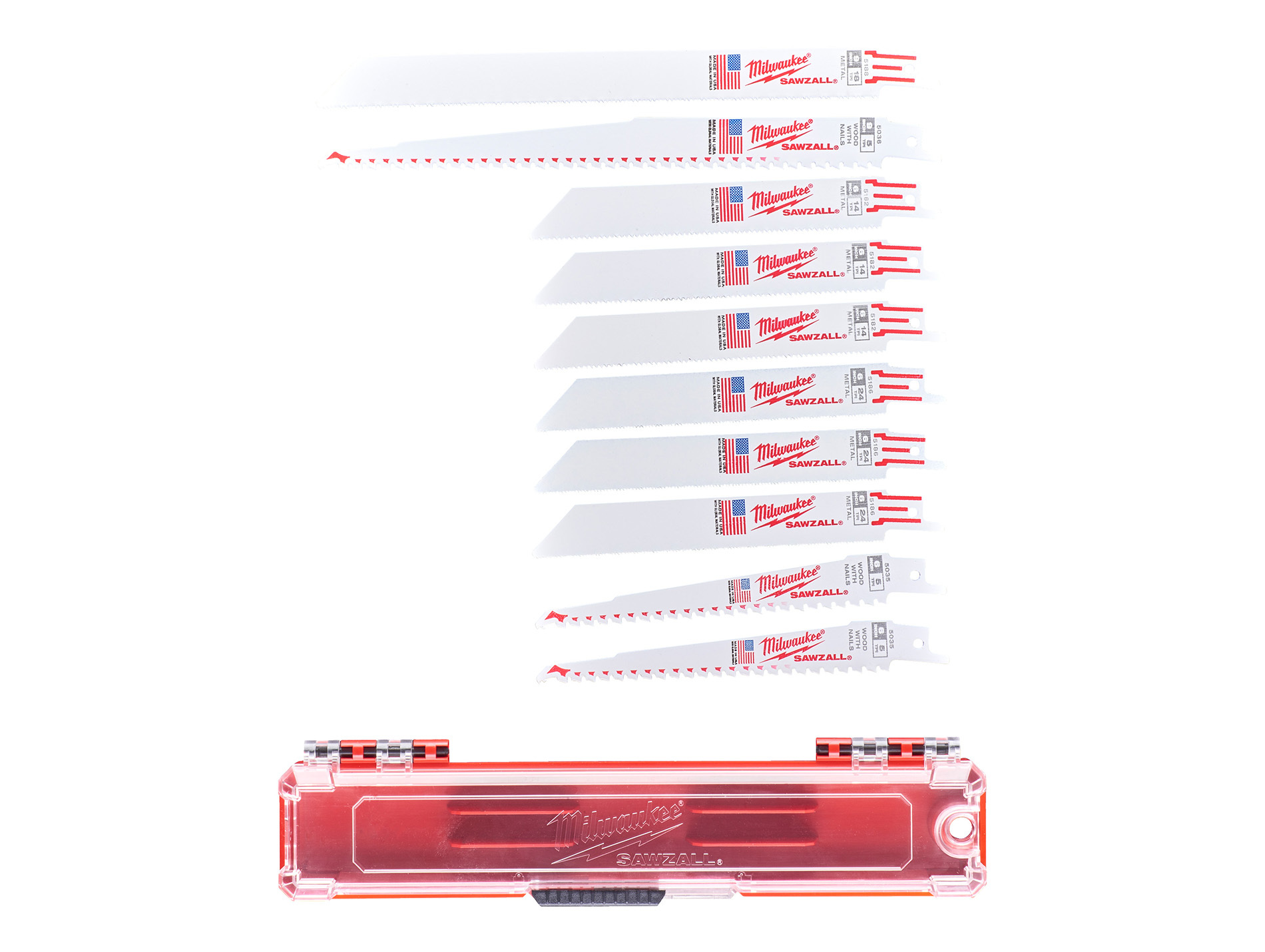 Set de 10 lames de scies sabres SAWZALL