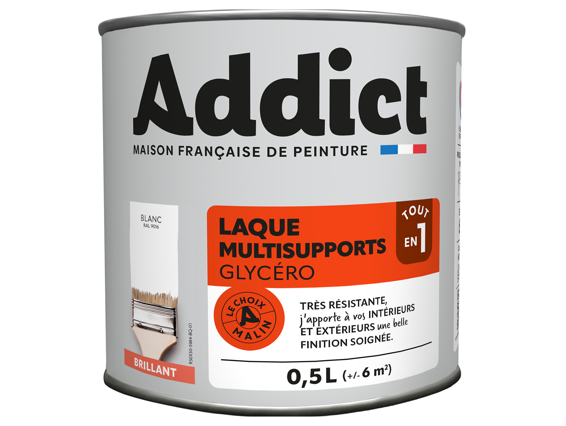 Peinture ADDICT pièces humides blanc 0.5L