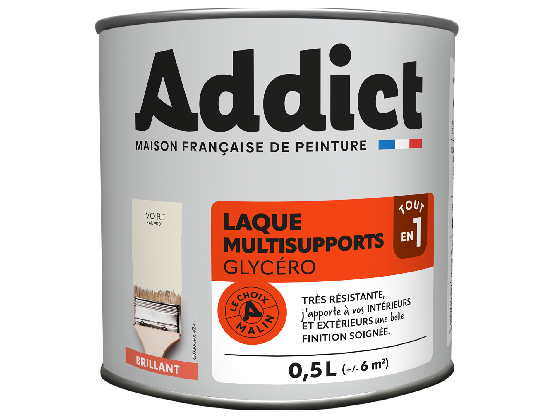 Peinture ADDICT pièces humides ivoire 0.5L