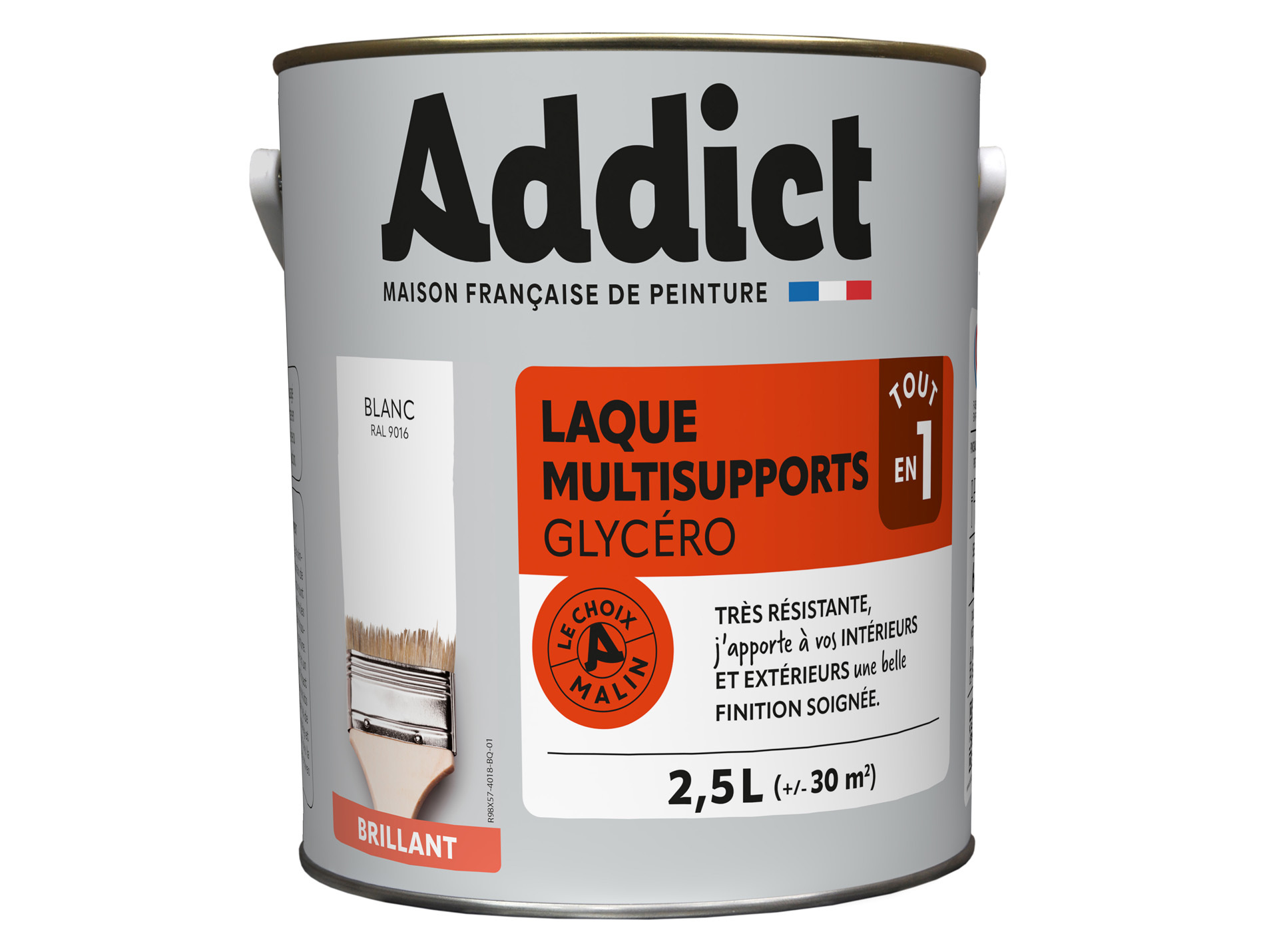 Peinture ADDICT pièces humides blanc 2.5L