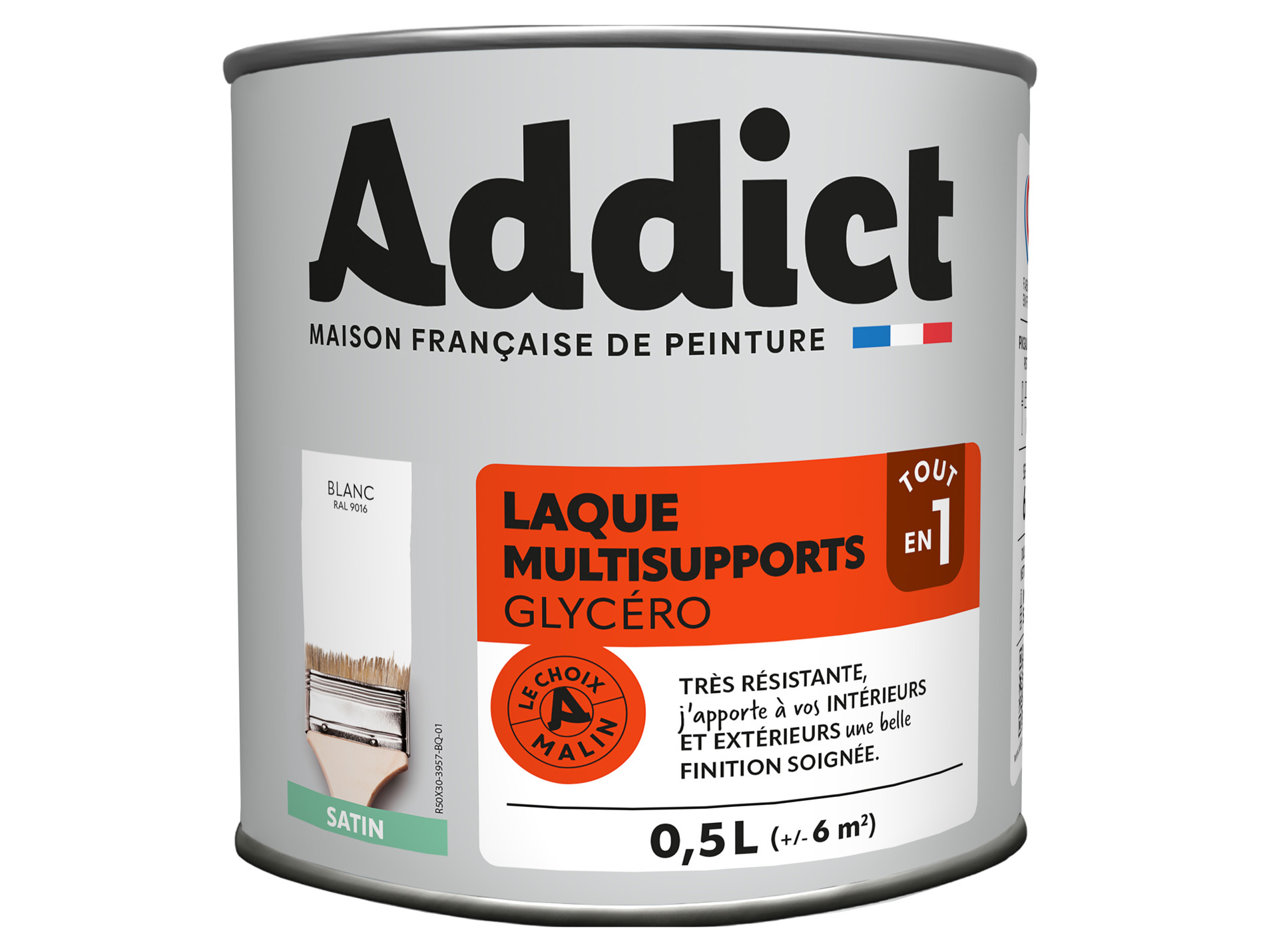 Peinture ADDICT pièces humides blanc 0.5L