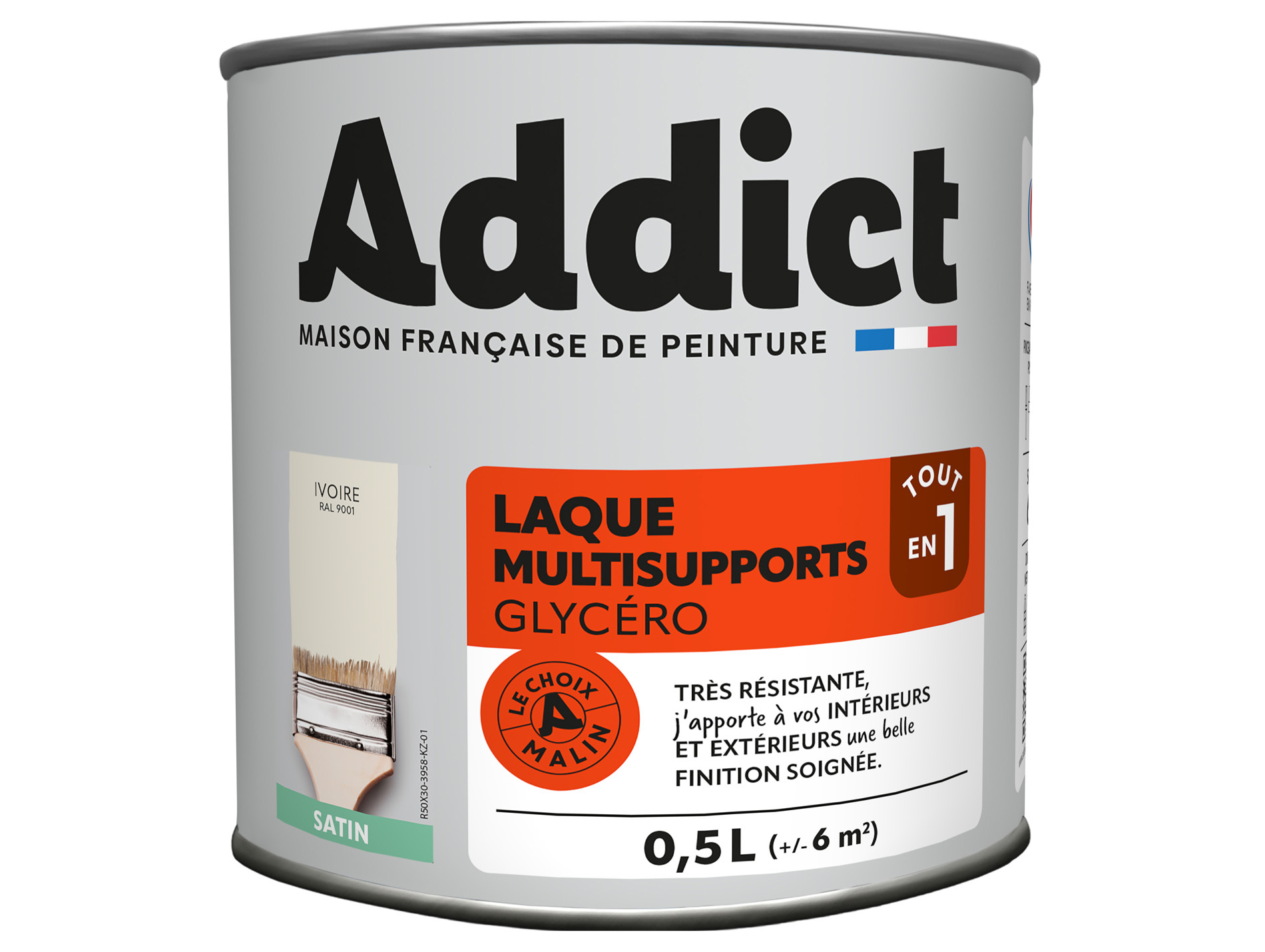 Peinture ADDICT pièces humides ivoire 0.5L