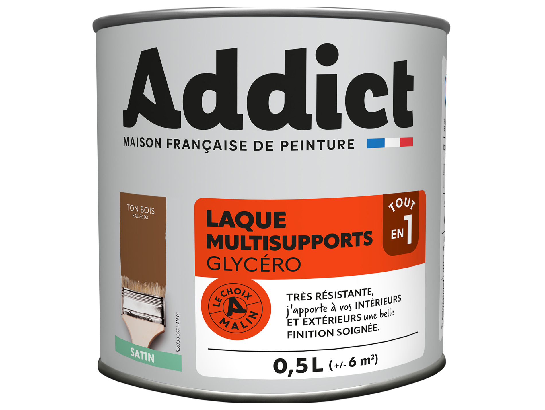Peinture ADDICT pièces humides ton bois 0.5L