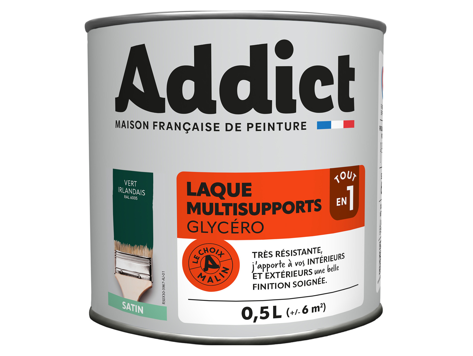 Peinture ADDICT pièces humides vert irlandais 0.5L