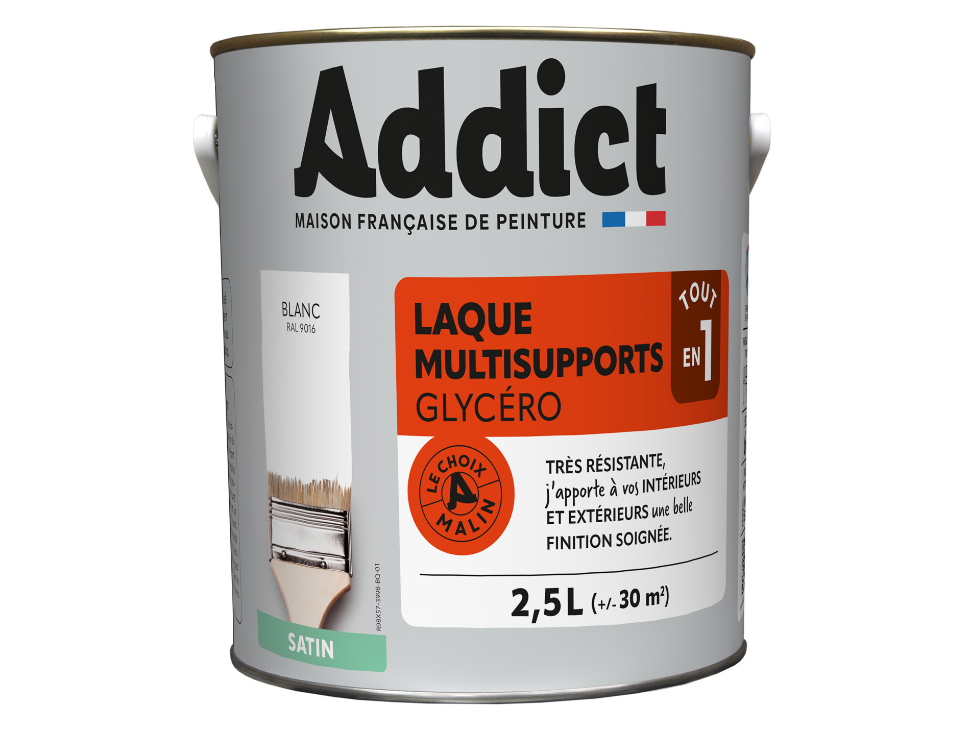 Peinture ADDICT pièces humides blanc 2.5L