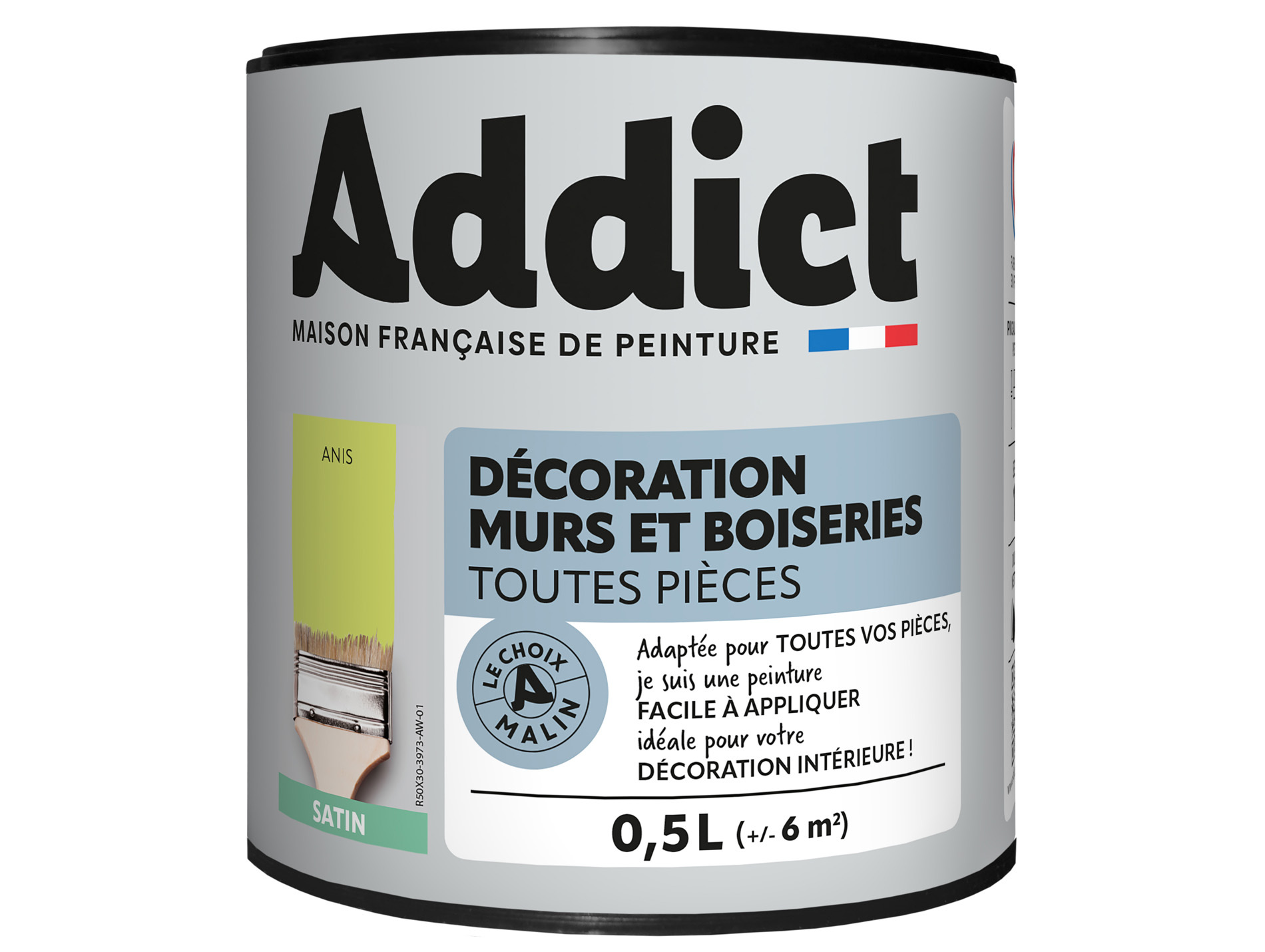 Peinture ADDICT pièces humides anis 0.5L