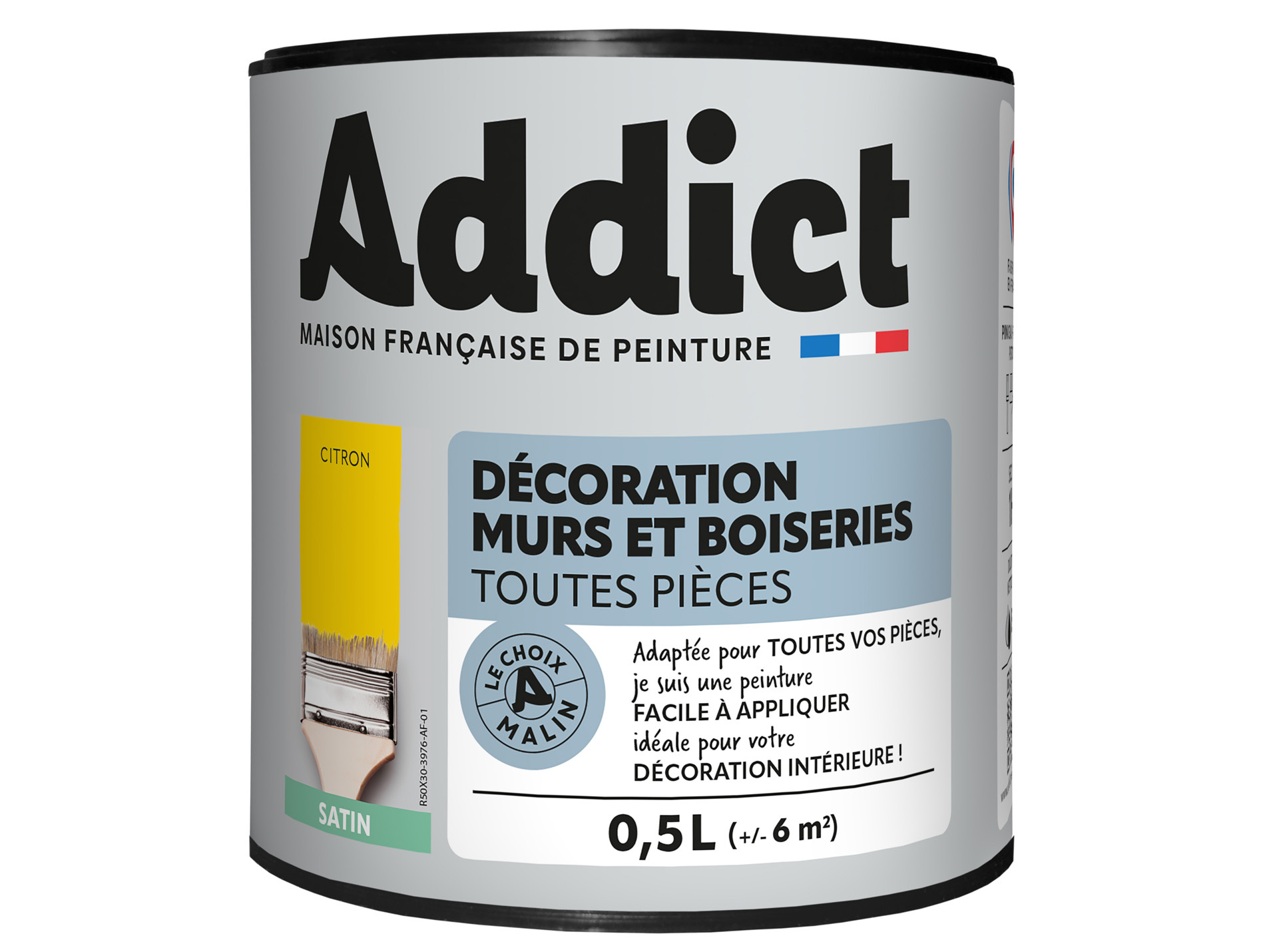 Peinture ADDICT pièces humides citron 0.5L